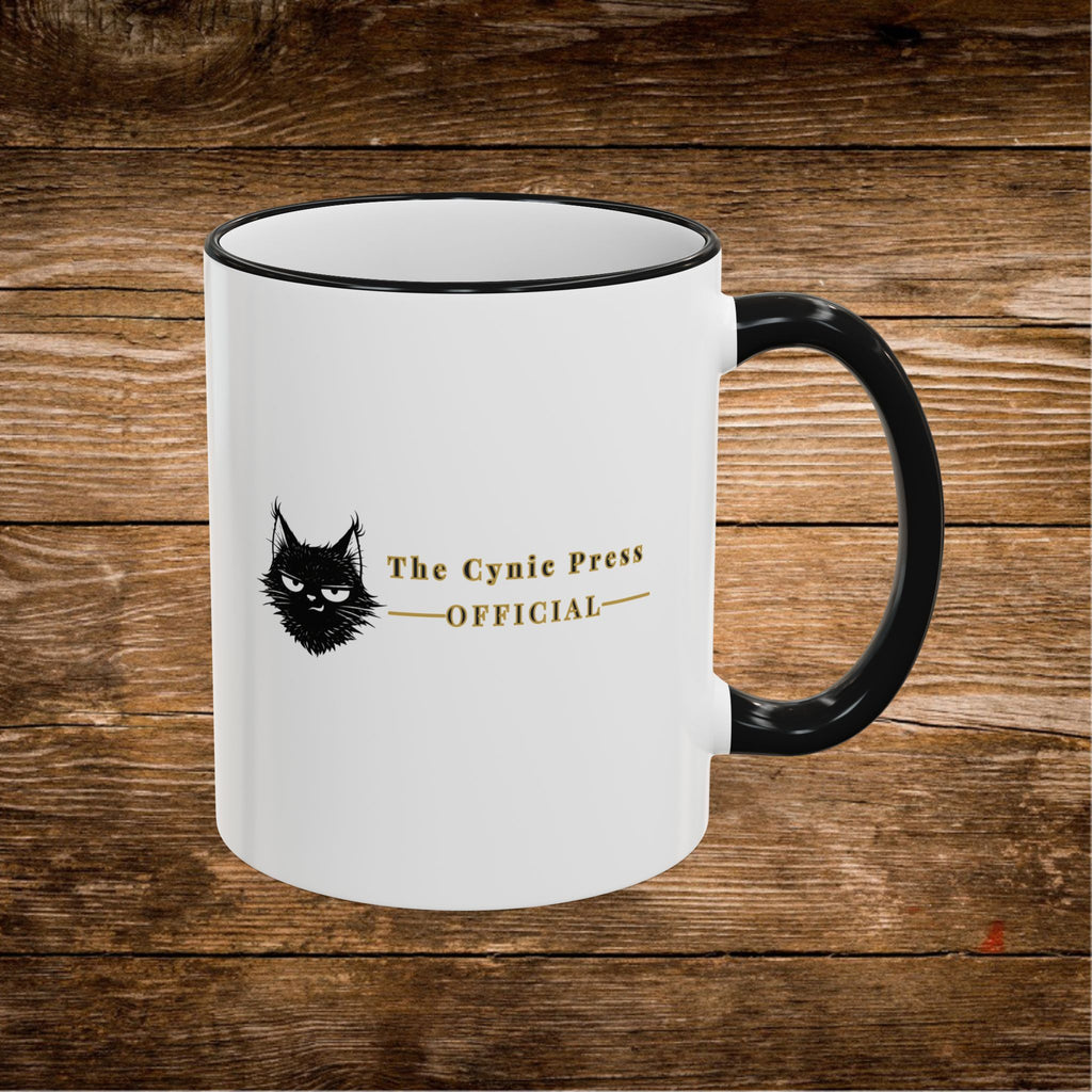 Mug à Anse et Bordure Contrastées Citation Chat Sassy | 325ml 440ml