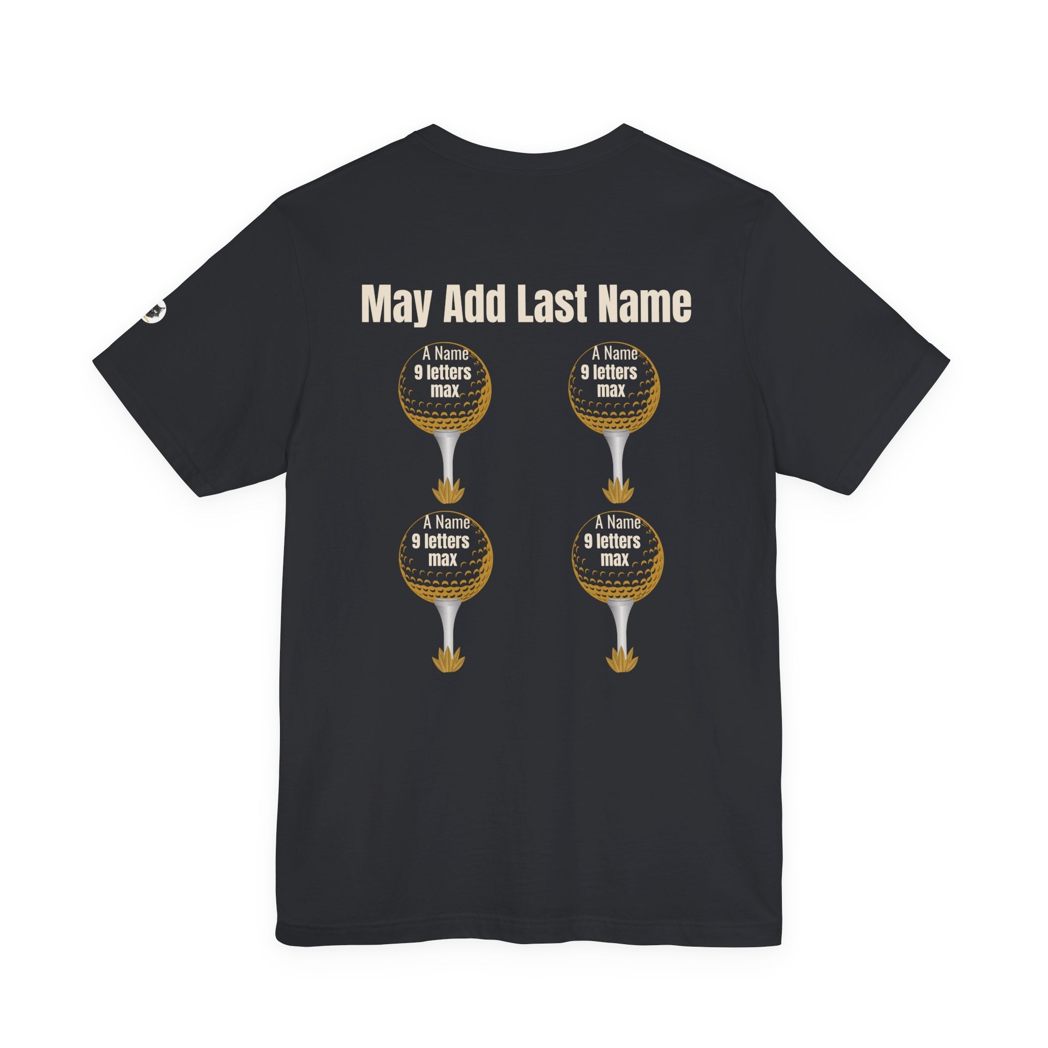Personalized Father's Day Golf Shirt | Custom Last Name Dad Golf Tee | Kids Names on Golf Balls Shirt Gift for Dad Grandpa