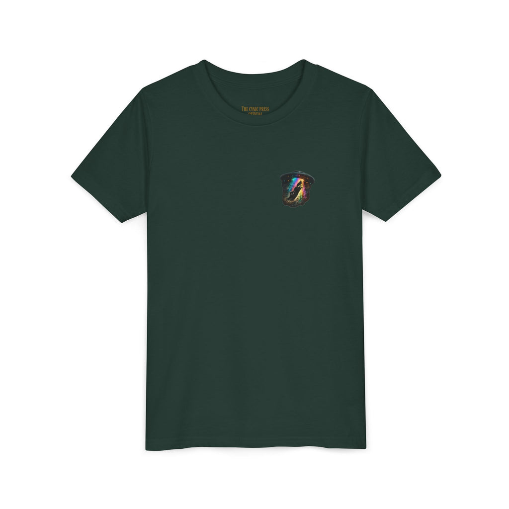 Cosmic Cruise: Jinx & Nova BMX Adventure Tee | Premium Youth Alien & Cat Graphic Shirt | Cool Kids Streetwear T-Shirt | Dual-Graphic Black T-Shirt | Youth BMX Rider Tee — Colorful Cosmic Bike Stunt T-...