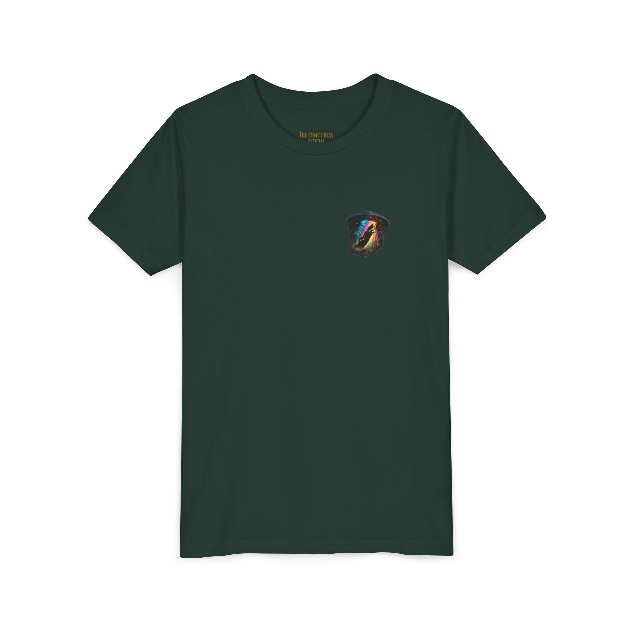 Cosmic Cruise: Jinx & Nova BMX Adventure Tee | Premium Youth Alien & Cat Graphic Shirt | Cool Kids Streetwear T-Shirt | Dual-Graphic Black T-Shirt | Youth BMX Rider Tee — Colorful Cosmic Bike Stunt T-...