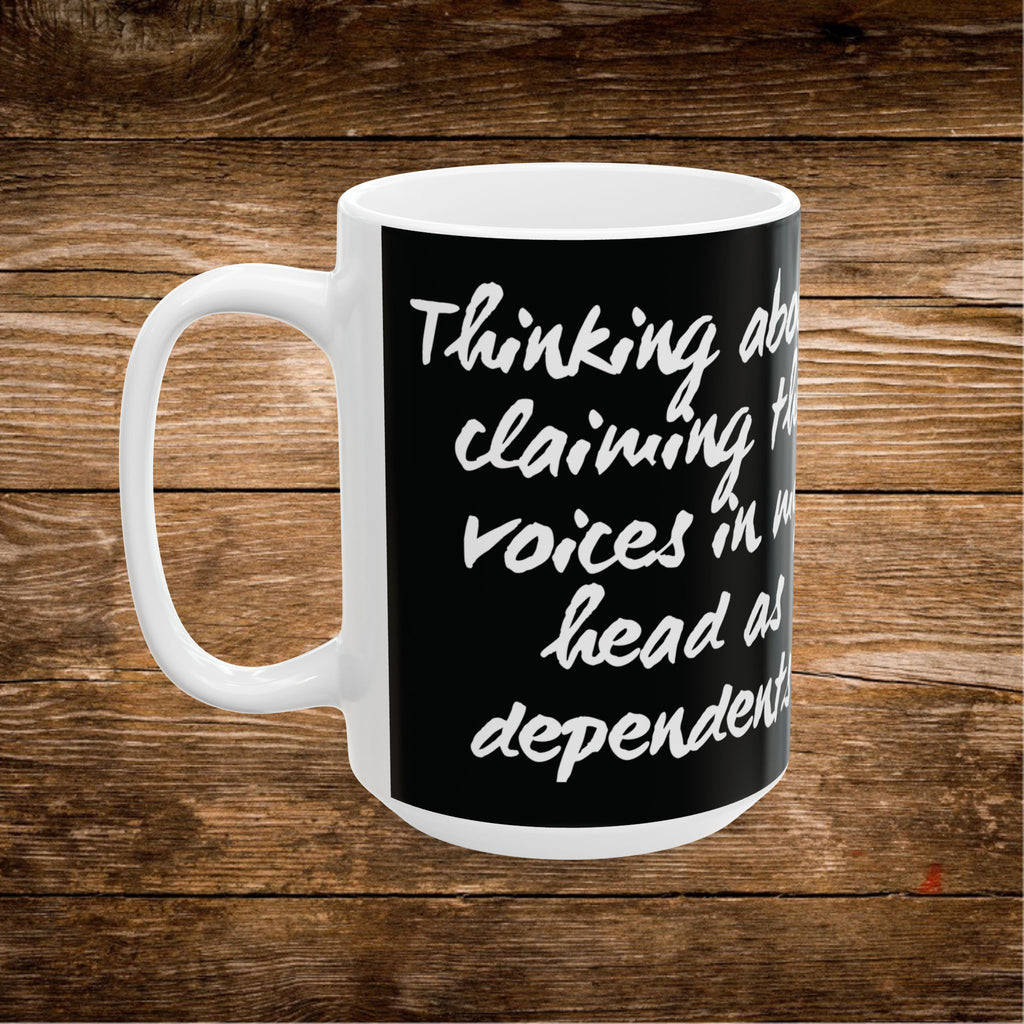 "Gotta Save Money Somehow" Ceramic Mug | Funny Budget Coffee Quote