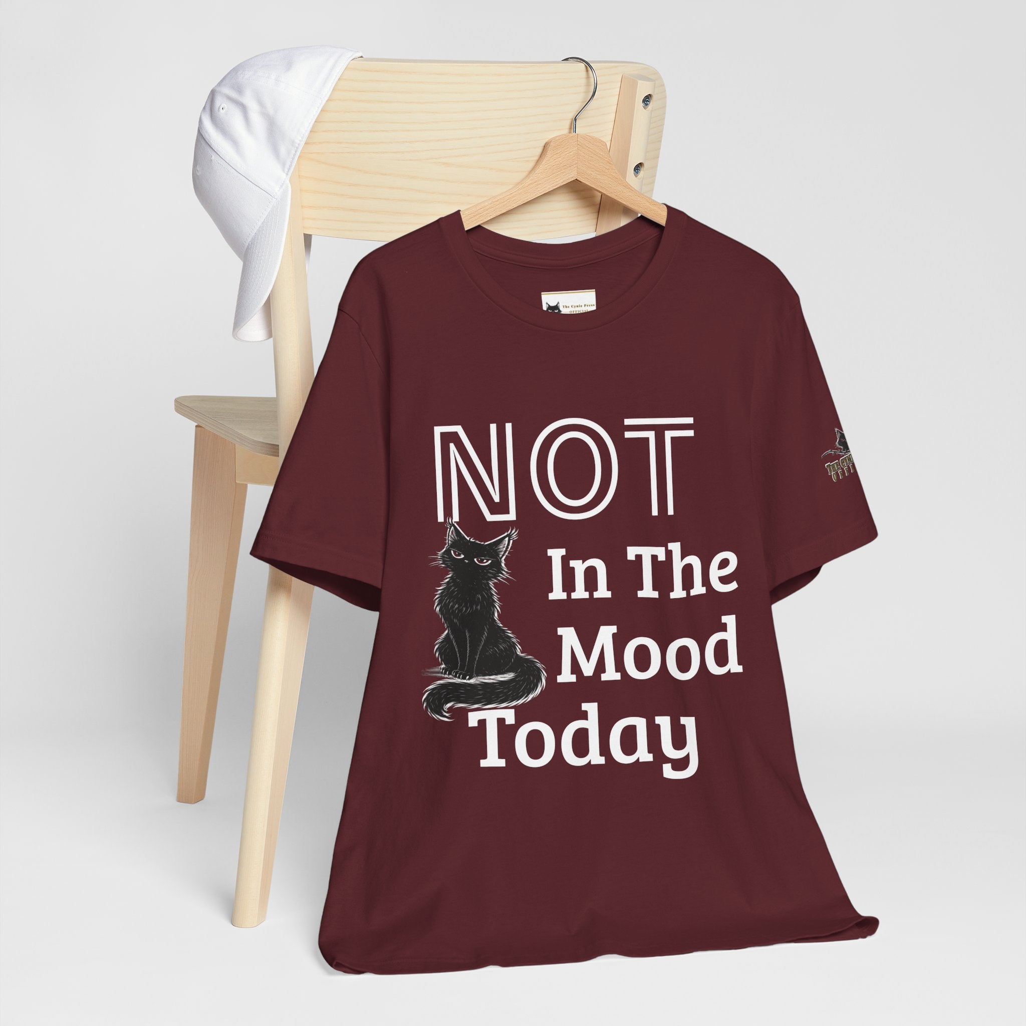 Not in the Mood Today | Sarcastic Cat T | Funny Anti-Social Tee | The Cynic Press Official