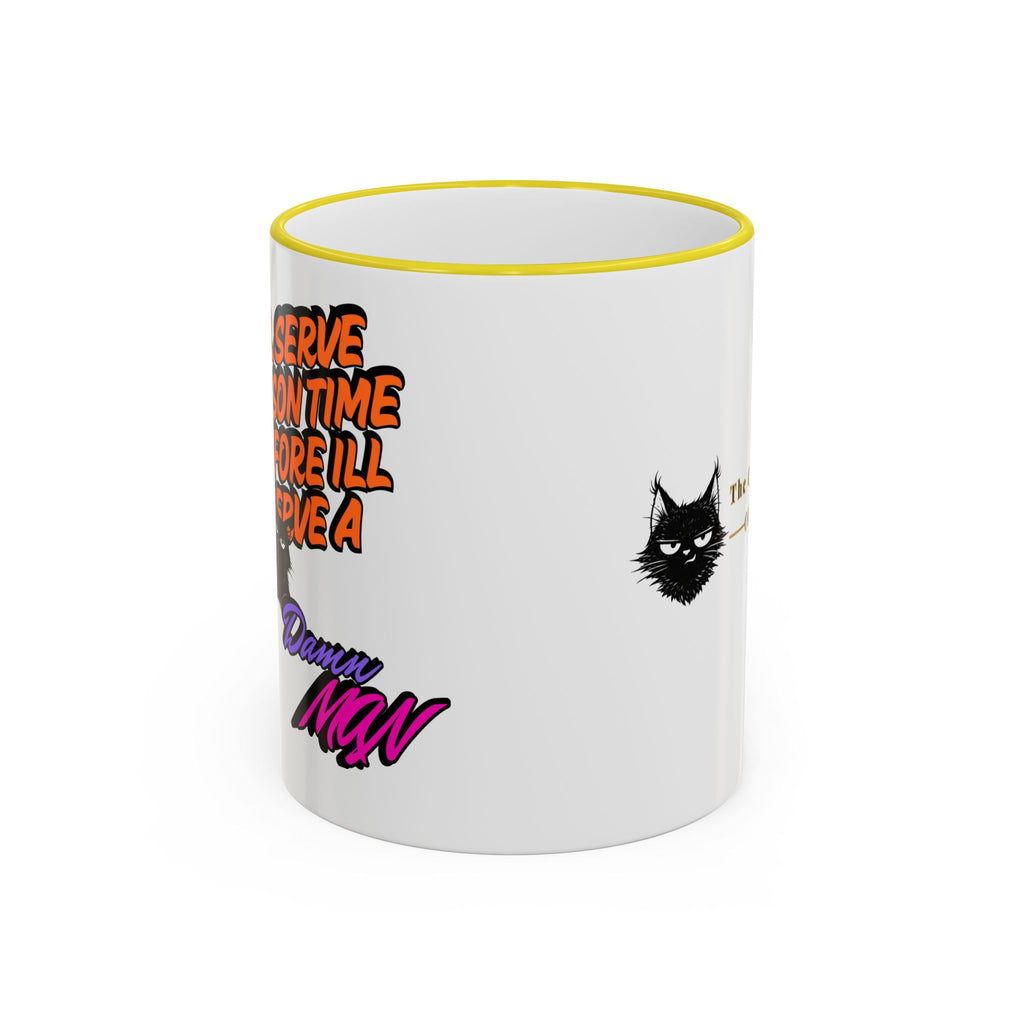 Mug à Anse et Bordure Contrastées Citation Chat Sassy | 325ml 440ml