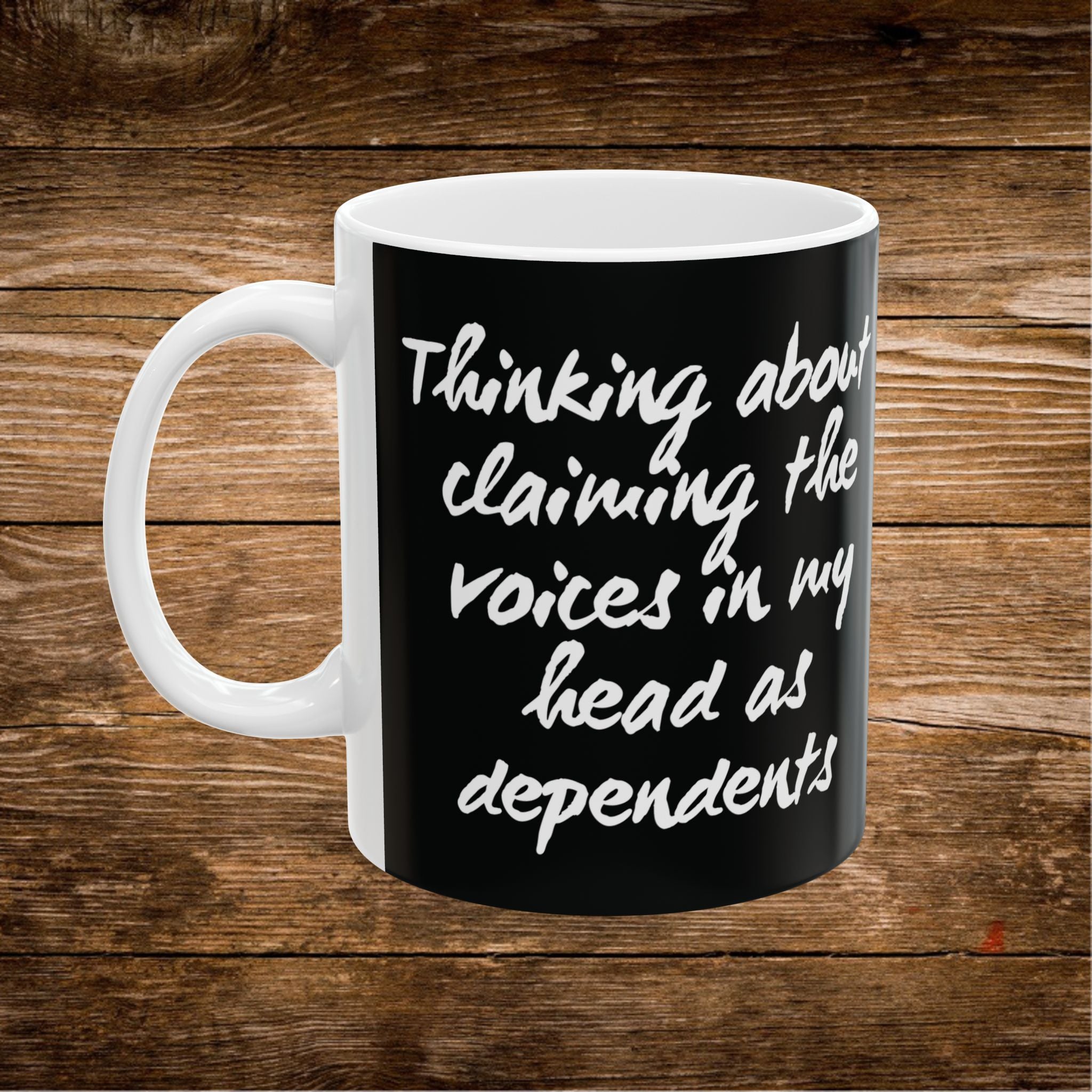 "Gotta Save Money Somehow" Ceramic Mug | Funny Budget Coffee Quote