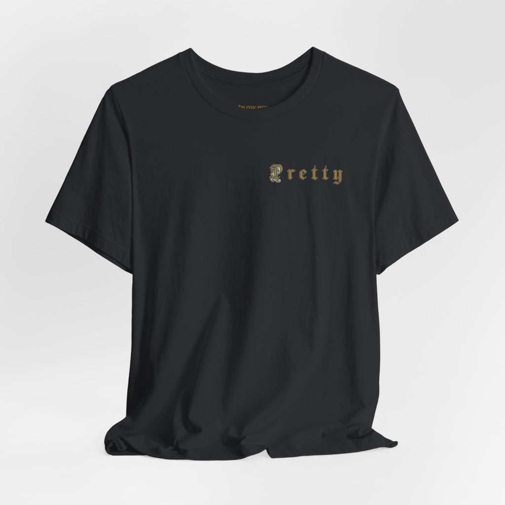 Pretty Pocket, Petty Personality Gothic T-Shirt | Dark Humor Graphic Tee | Unisex Alternative Streetwear