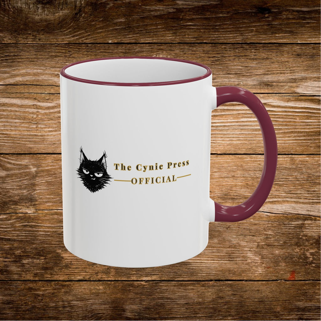 Mug à Anse et Bordure Contrastées Citation Chat Sassy | 325ml 440ml