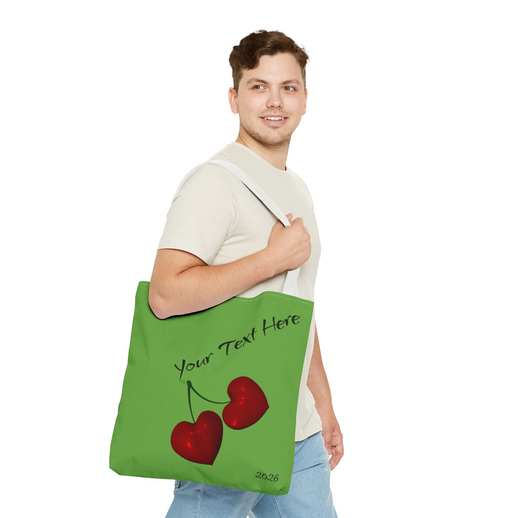 Boundaries and Bags_White_Personalized 2026 & Logo Tote Bag  Custom Name All-Over Print