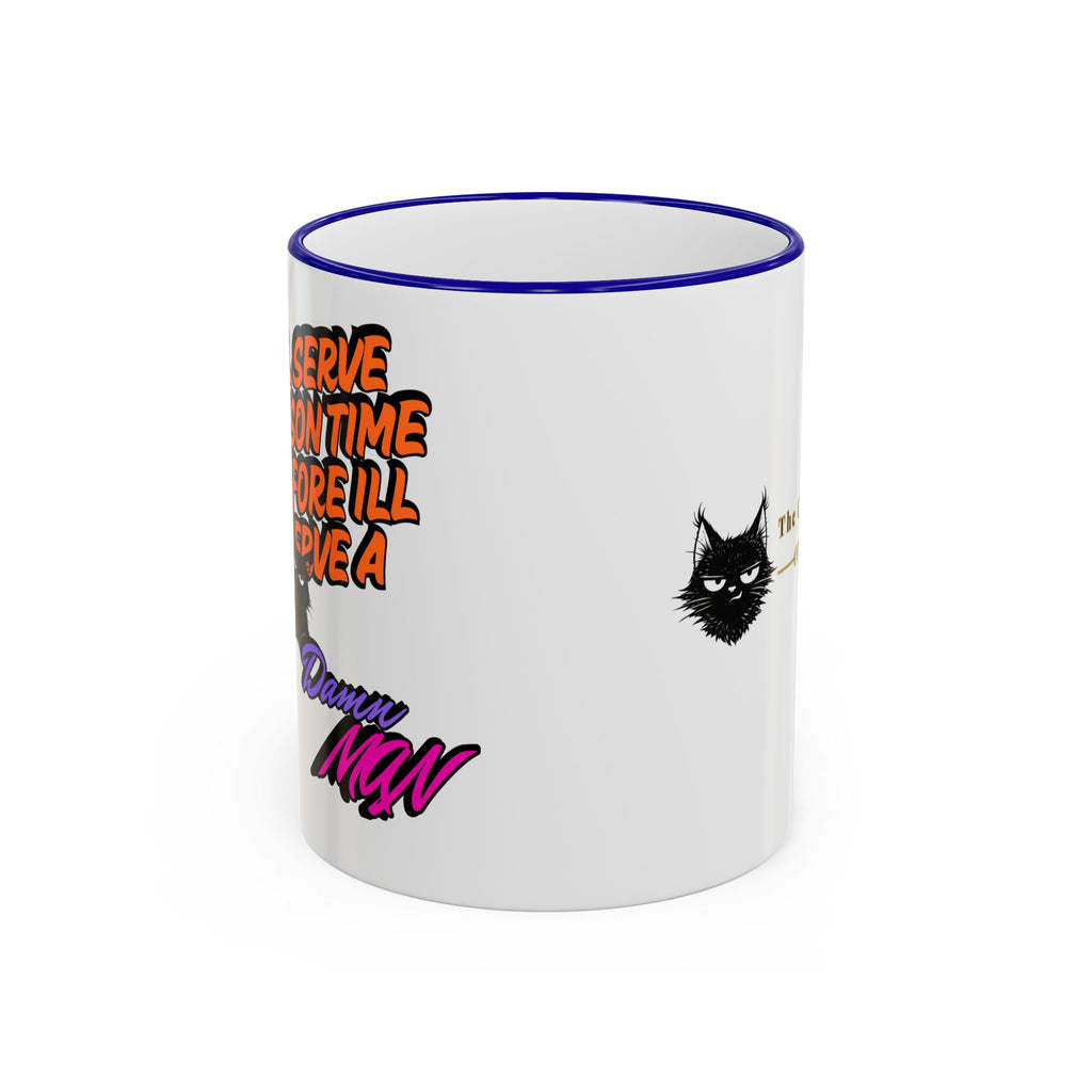 Mug à Anse et Bordure Contrastées Citation Chat Sassy | 325ml 440ml