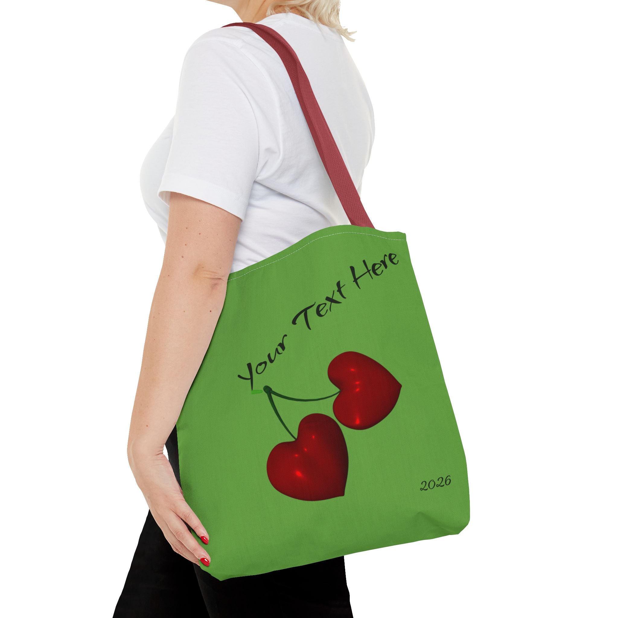 Boundaries and Bags_White_Personalized 2026 & Logo Tote Bag  Custom Name All-Over Print