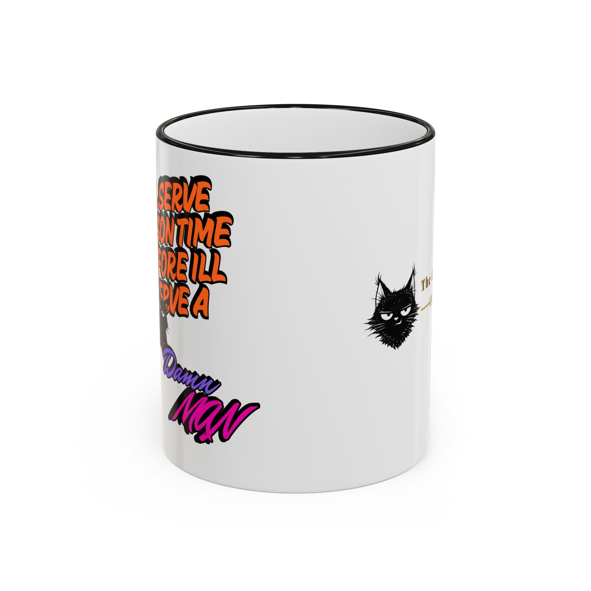 Sassy Cat Quote Accent Rim & Handle Mug | 11oz 15oz