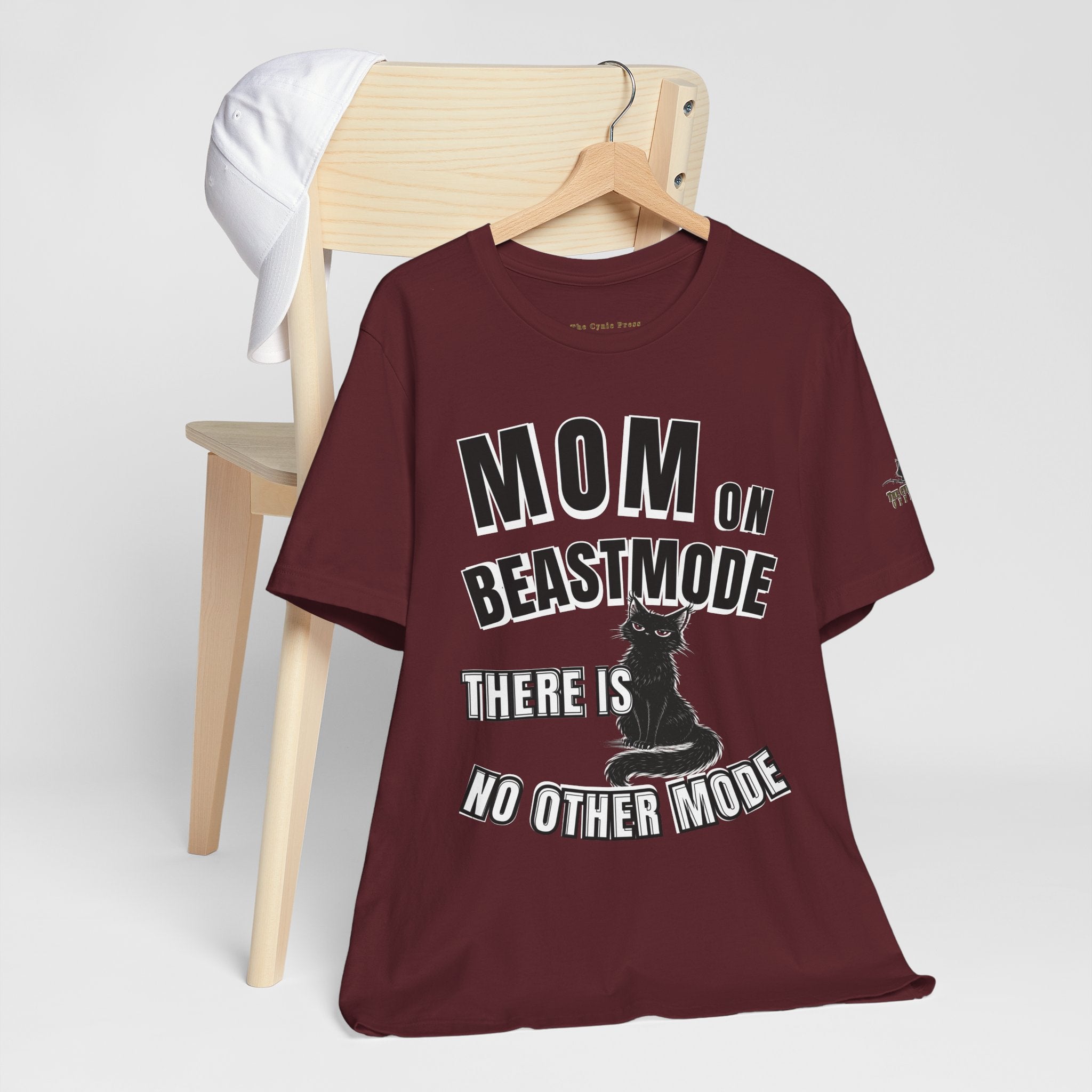 Mom on Beast Mode Shirt – Funny Cat Mom Tee – Strong Mom Graphic T-Shirt – Mother’s Day Gift Idea-Mom Tee