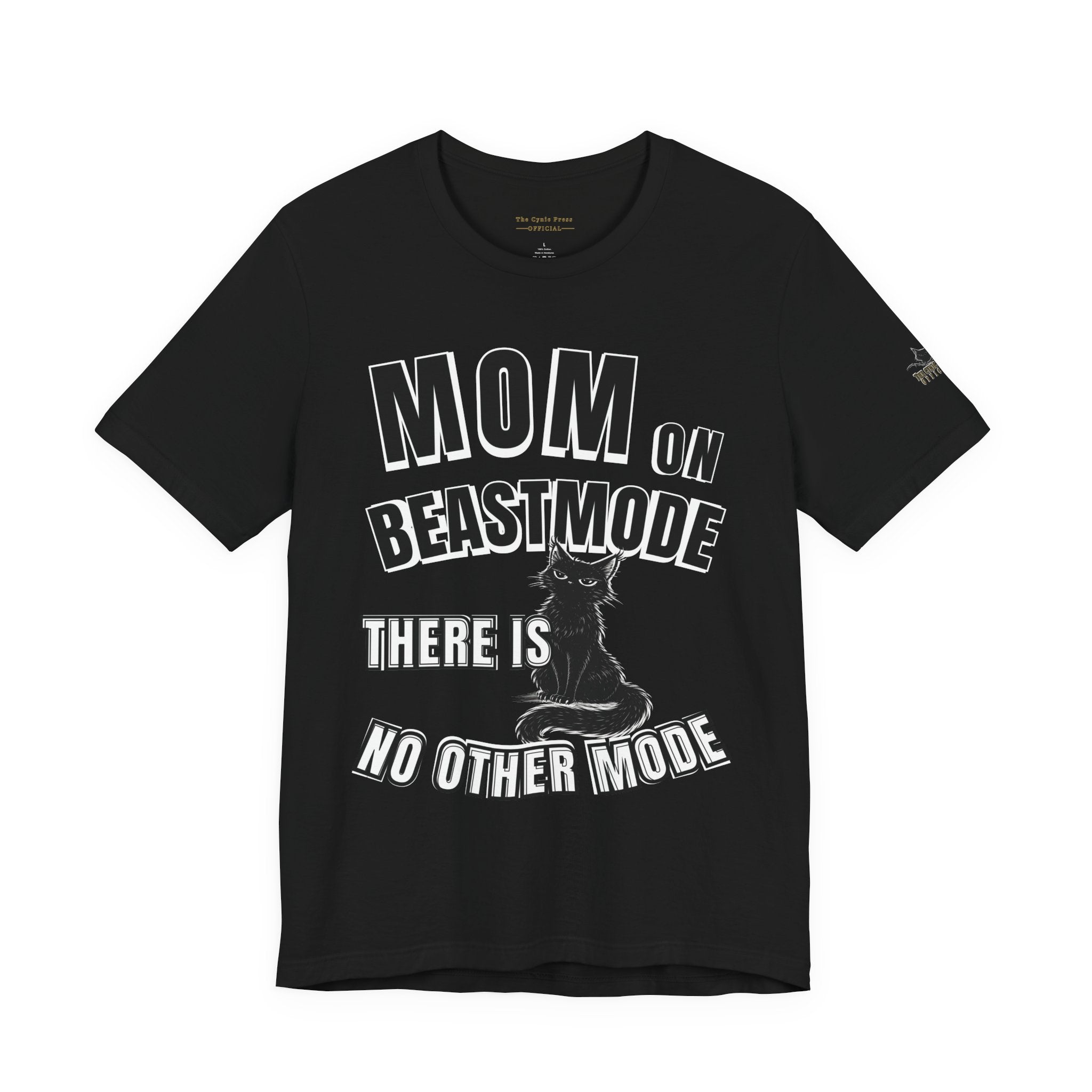 Mom on Beast Mode Shirt – Funny Cat Mom Tee – Strong Mom Graphic T-Shirt – Mother’s Day Gift Idea-Mom Tee