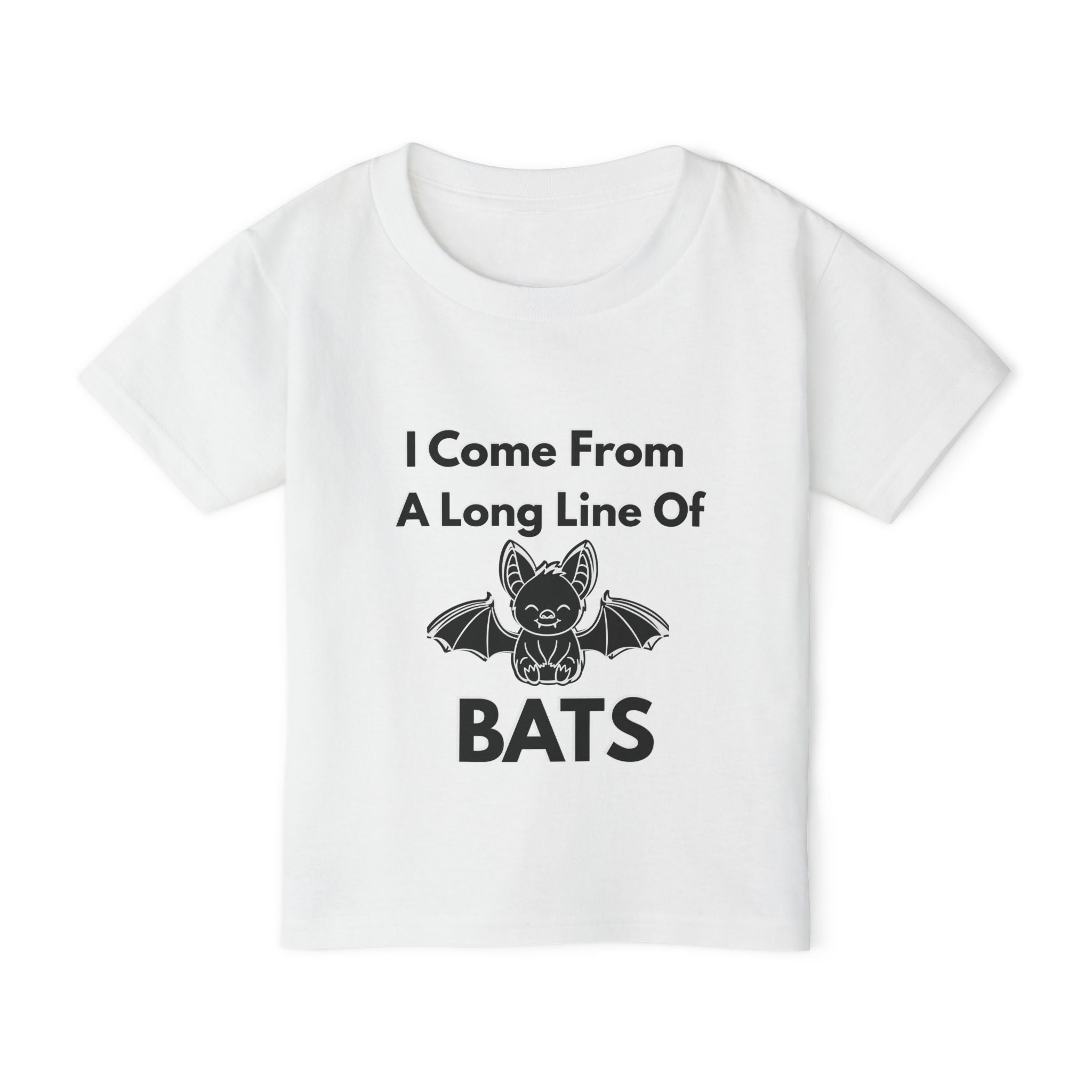 Heavy Cotton™ Toddler T-shirt, Family Matching Halloween Shirts – Crazy Old Bat, The Old Bat & Long Line of Bats – Funny Mom Grandma Kids Matching Set| kids unisex tee