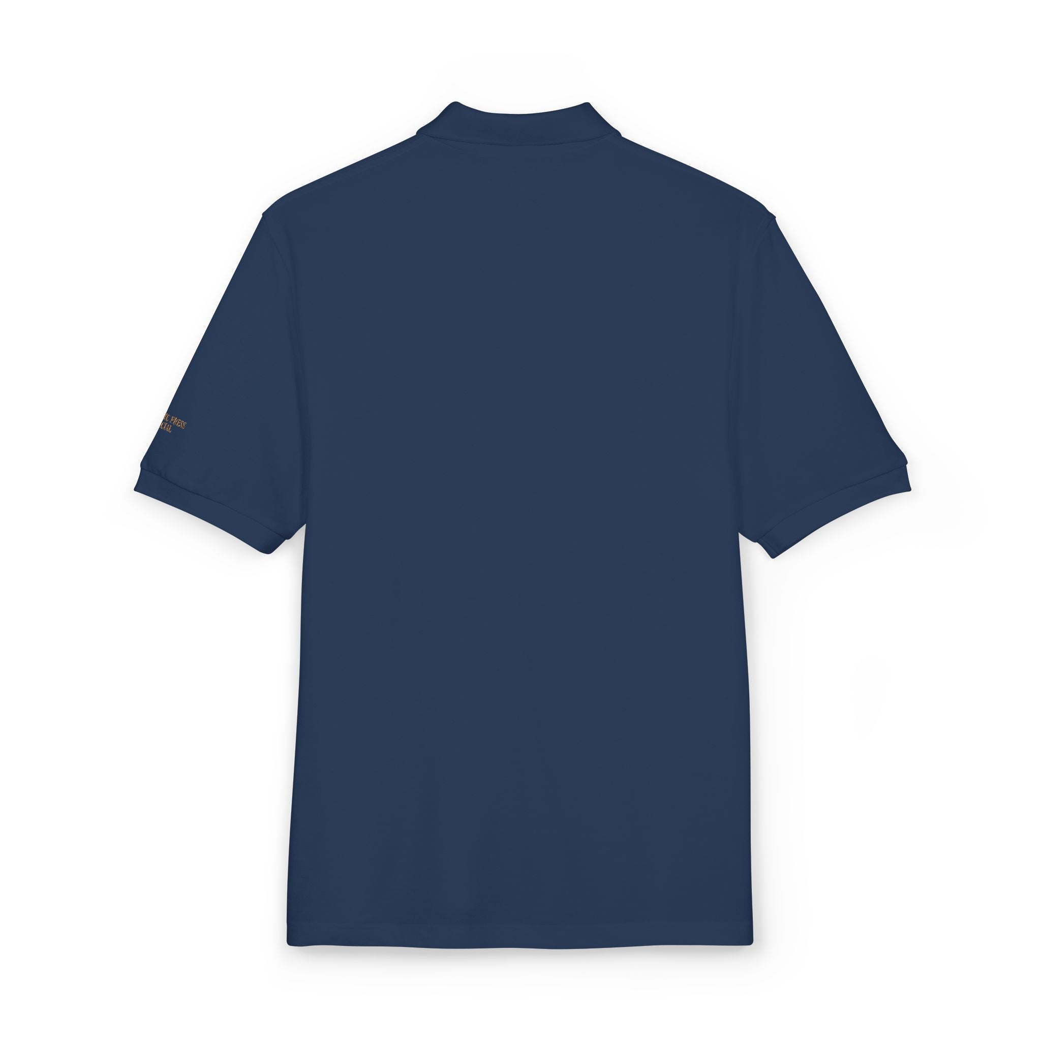 Embroidered Floral Crest Polo Shirt - Premium Father's Day Gift - Elegant Men's Business Casual Golf Polo