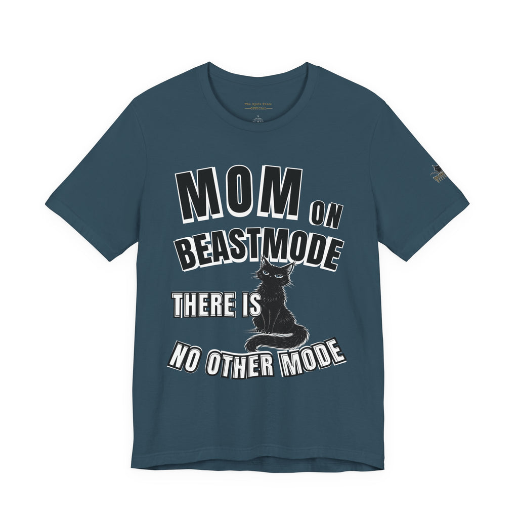 Mom on Beast Mode Shirt – Funny Cat Mom Tee – Strong Mom Graphic T-Shirt – Mother’s Day Gift Idea-Mom Tee
