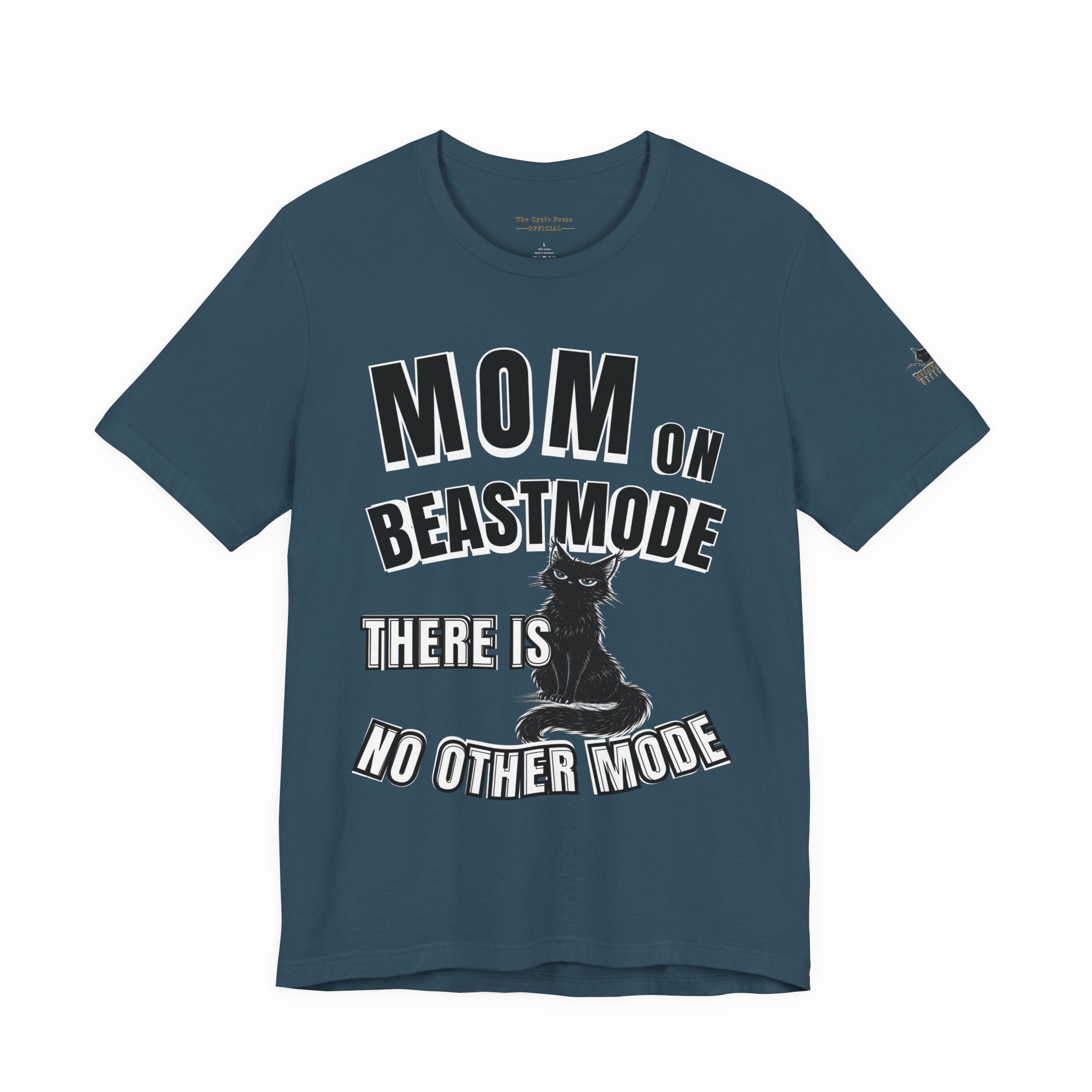 Mom on Beast Mode Shirt – Funny Cat Mom Tee – Strong Mom Graphic T-Shirt – Mother’s Day Gift Idea-Mom Tee