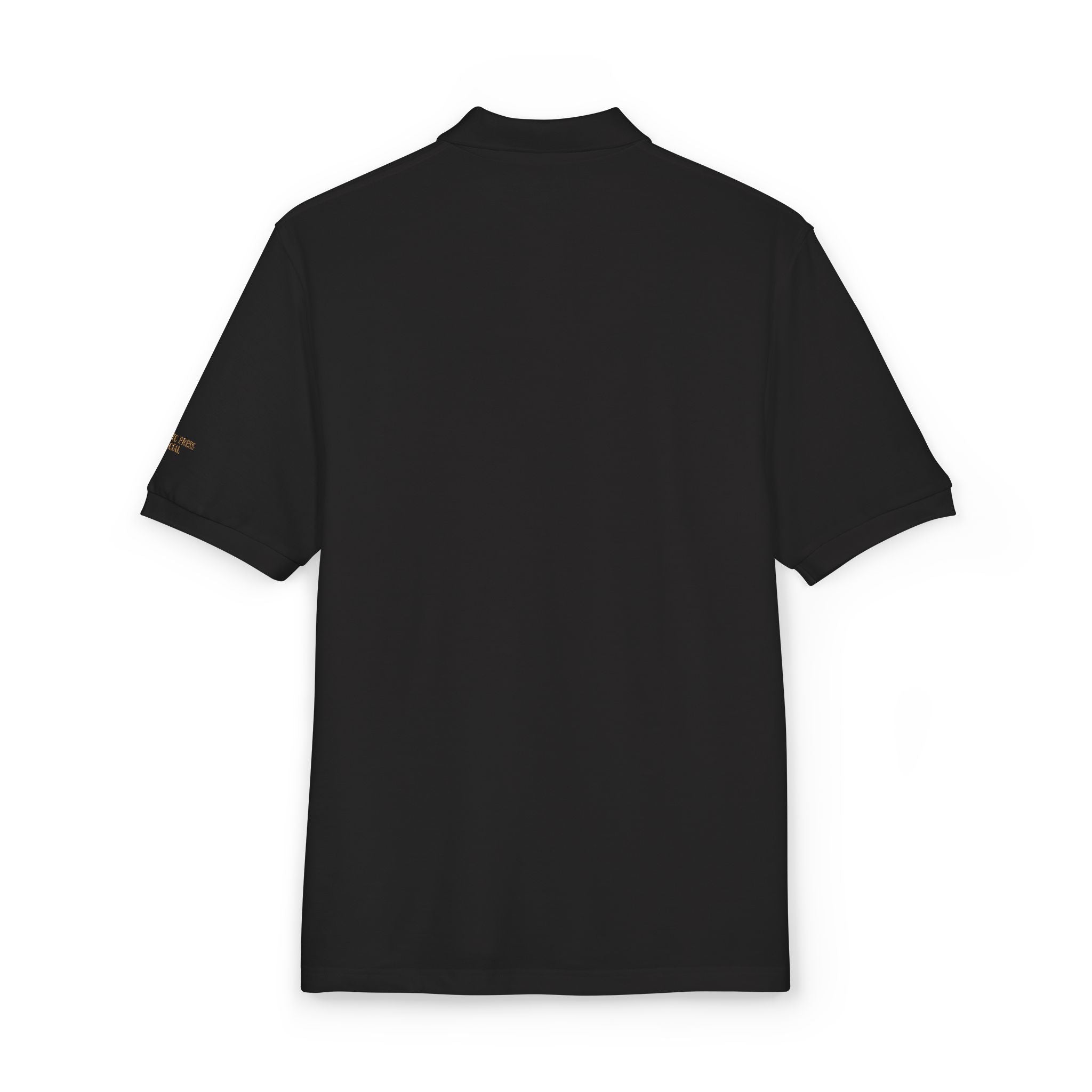 Embroidered Floral Crest Polo Shirt - Premium Father's Day Gift - Elegant Men's Business Casual Golf Polo