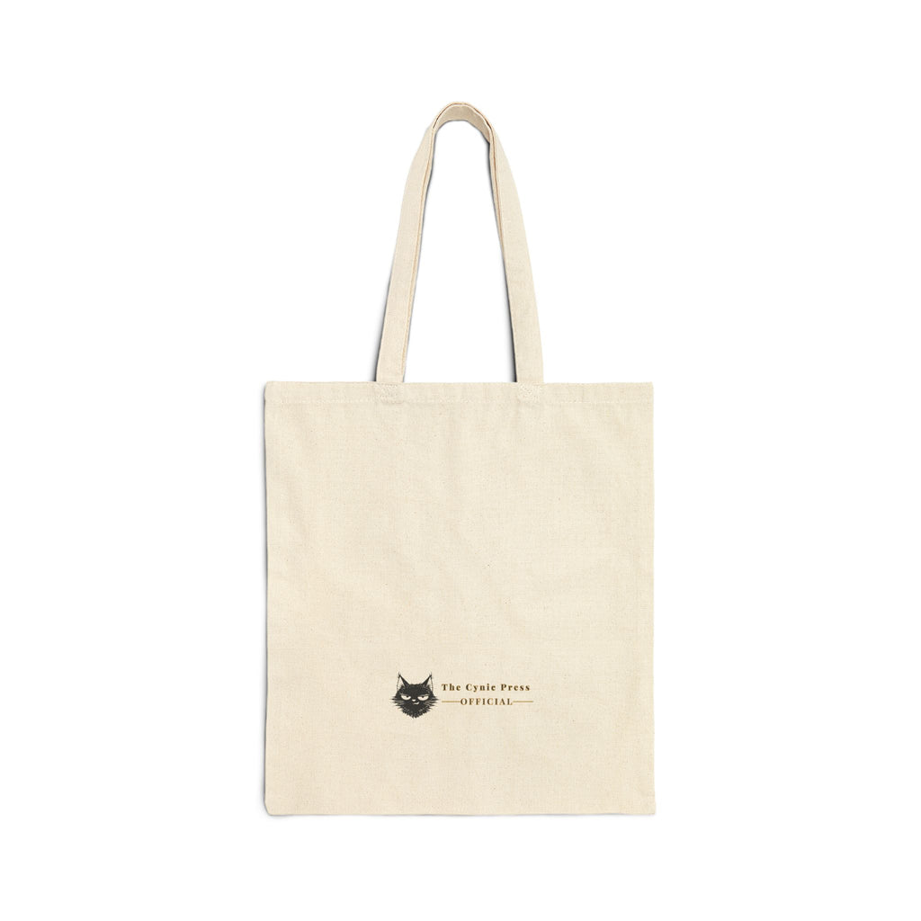Caffeine Spite Quote Tote Bag | Cotton Canvas Carryall | SanctuaryEssentials