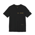 Dad 2026 Crossword T‑Shirt — "No.1 Dad" Gold Badge Father’s Day Tee | Dad Crossword Puzzle T-Shirt | Father's Day Double Sided Graphic Tee | No 1 Dad Shirt Gift for Men