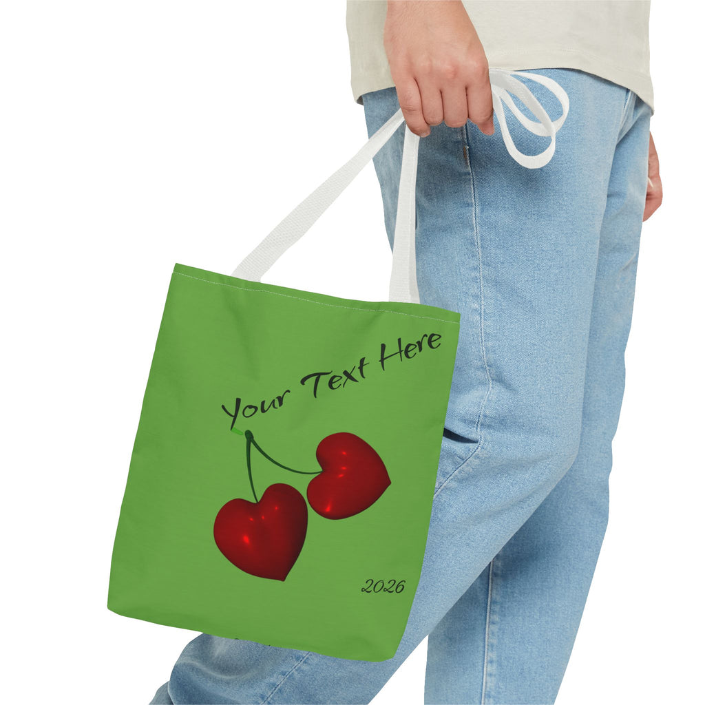 Boundaries and Bags_White_Personalized 2026 & Logo Tote Bag  Custom Name All-Over Print