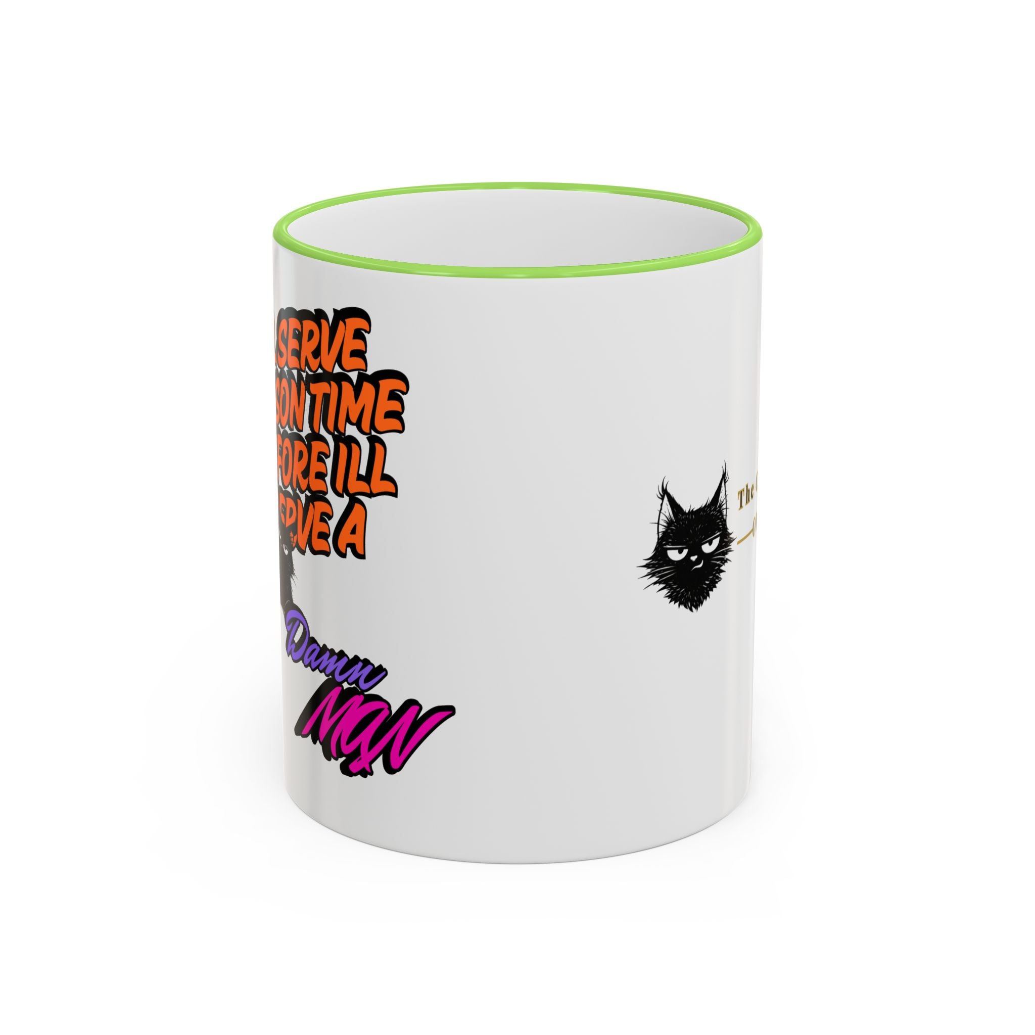 Sassy Cat Quote Accent Rim & Handle Mug | 11oz 15oz