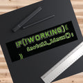 Bumper Sticker — IF(!WORKING){install_linux();} Programmer Humor Car Decal
