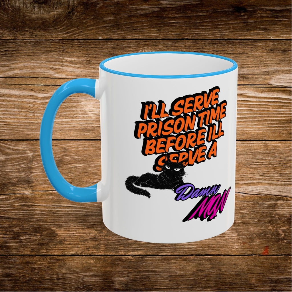 Mug à Anse et Bordure Contrastées Citation Chat Sassy | 325ml 440ml