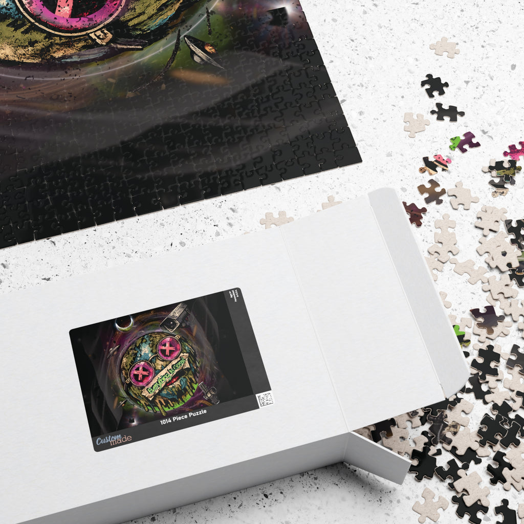 Dark Humor Earth Puzzle – Everything Is Great | Sarcastic Apocalypse Artwork Jigsaw Puzzle | Everything Is Great Earth Puzzle | Dark Humor Jigsaw Puzzle | Cynical Apocalypse Art Puzzle | Sarcastic...