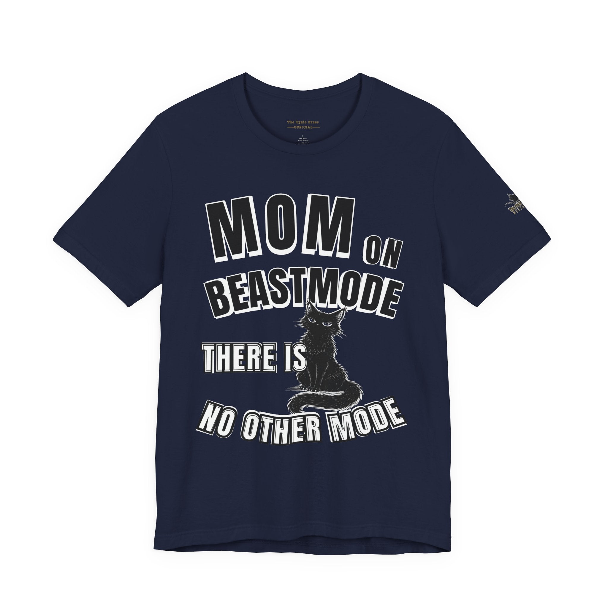 Mom on Beast Mode Shirt – Funny Cat Mom Tee – Strong Mom Graphic T-Shirt – Mother’s Day Gift Idea-Mom Tee