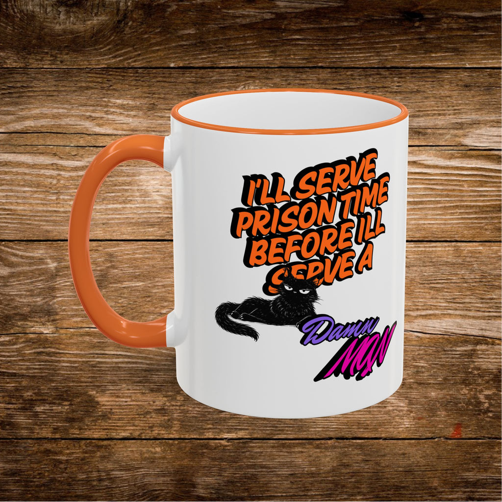 Mug à Anse et Bordure Contrastées Citation Chat Sassy | 325ml 440ml