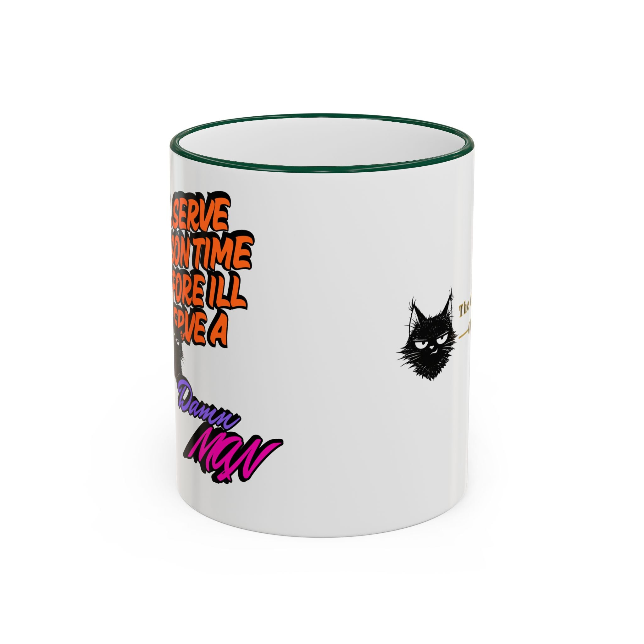 Sassy Cat Quote Accent Rim & Handle Mug | 11oz 15oz