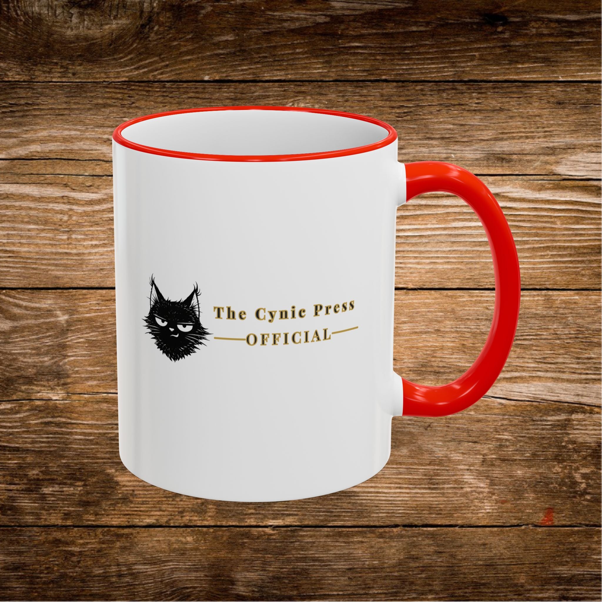 Mug à Anse et Bordure Contrastées Citation Chat Sassy | 325ml 440ml