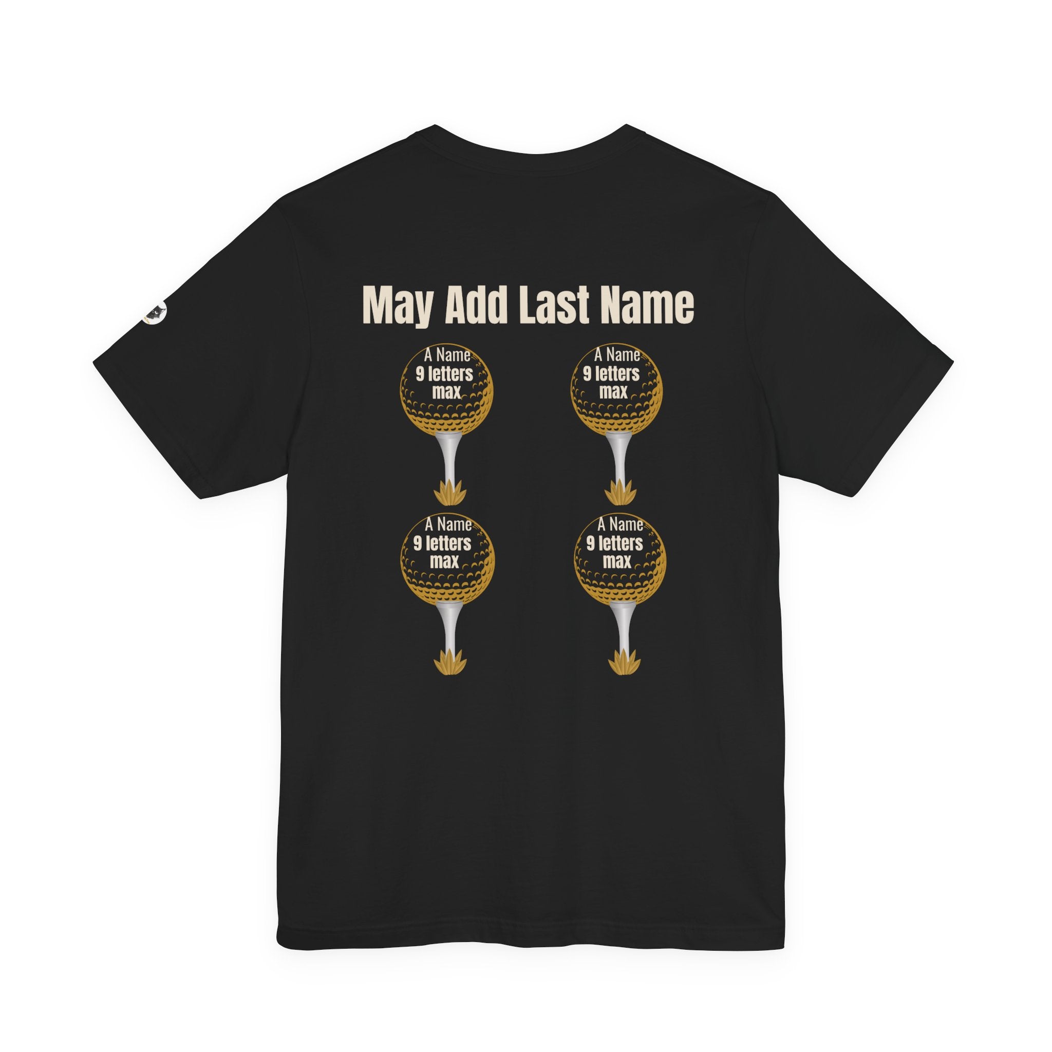 Personalized Father's Day Golf Shirt | Custom Last Name Dad Golf Tee | Kids Names on Golf Balls Shirt Gift for Dad Grandpa