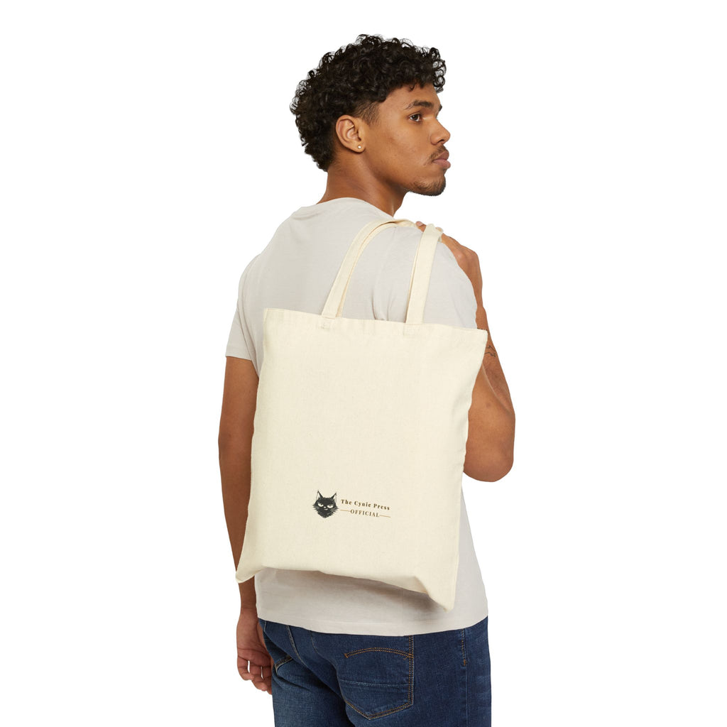 Caffeine Spite Quote Tote Bag | Cotton Canvas Carryall | SanctuaryEssentials