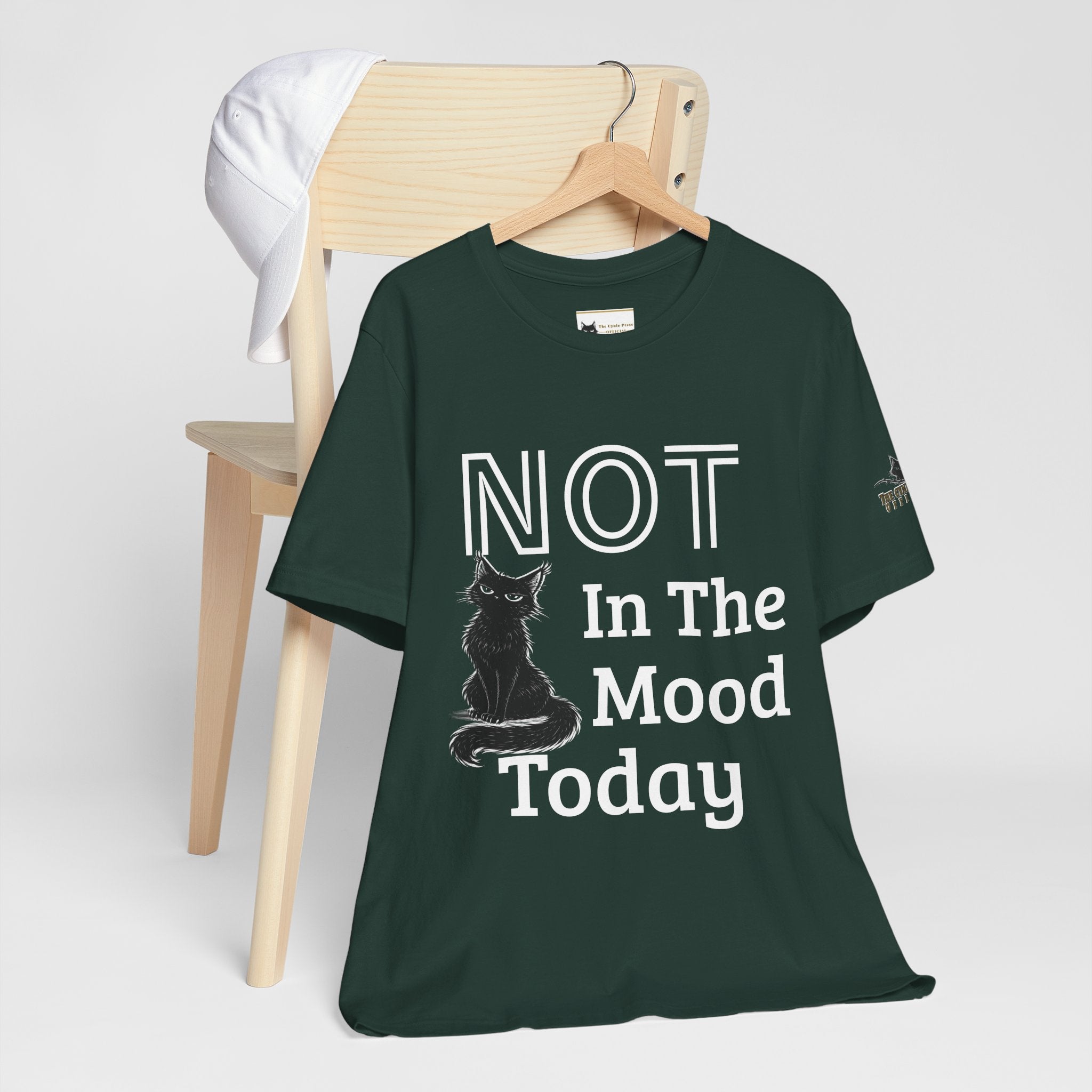 Not in the Mood Today | Sarcastic Cat T | Funny Anti-Social Tee | The Cynic Press Official
