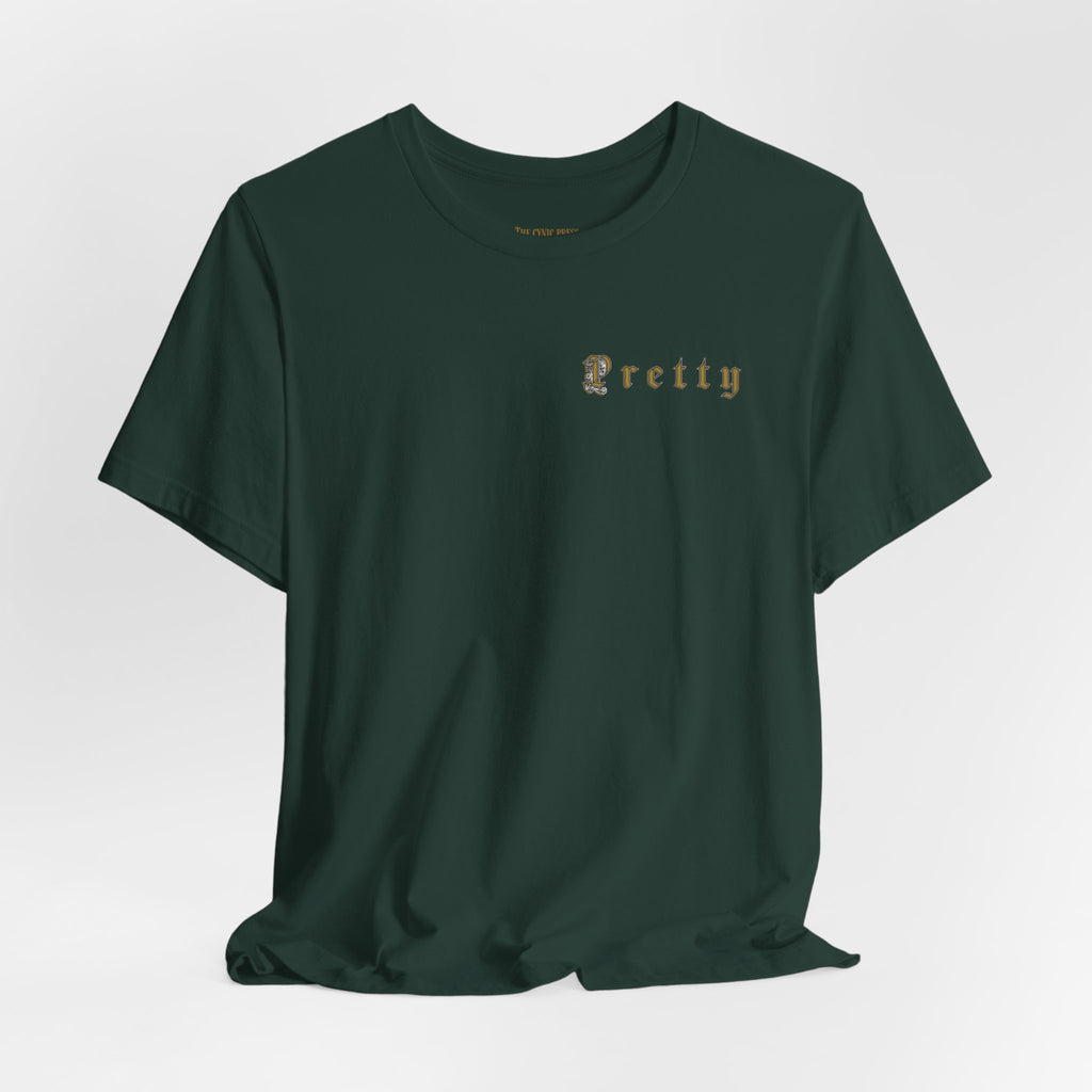 Pretty Pocket, Petty Personality Gothic T-Shirt | Dark Humor Graphic Tee | Unisex Alternative Streetwear