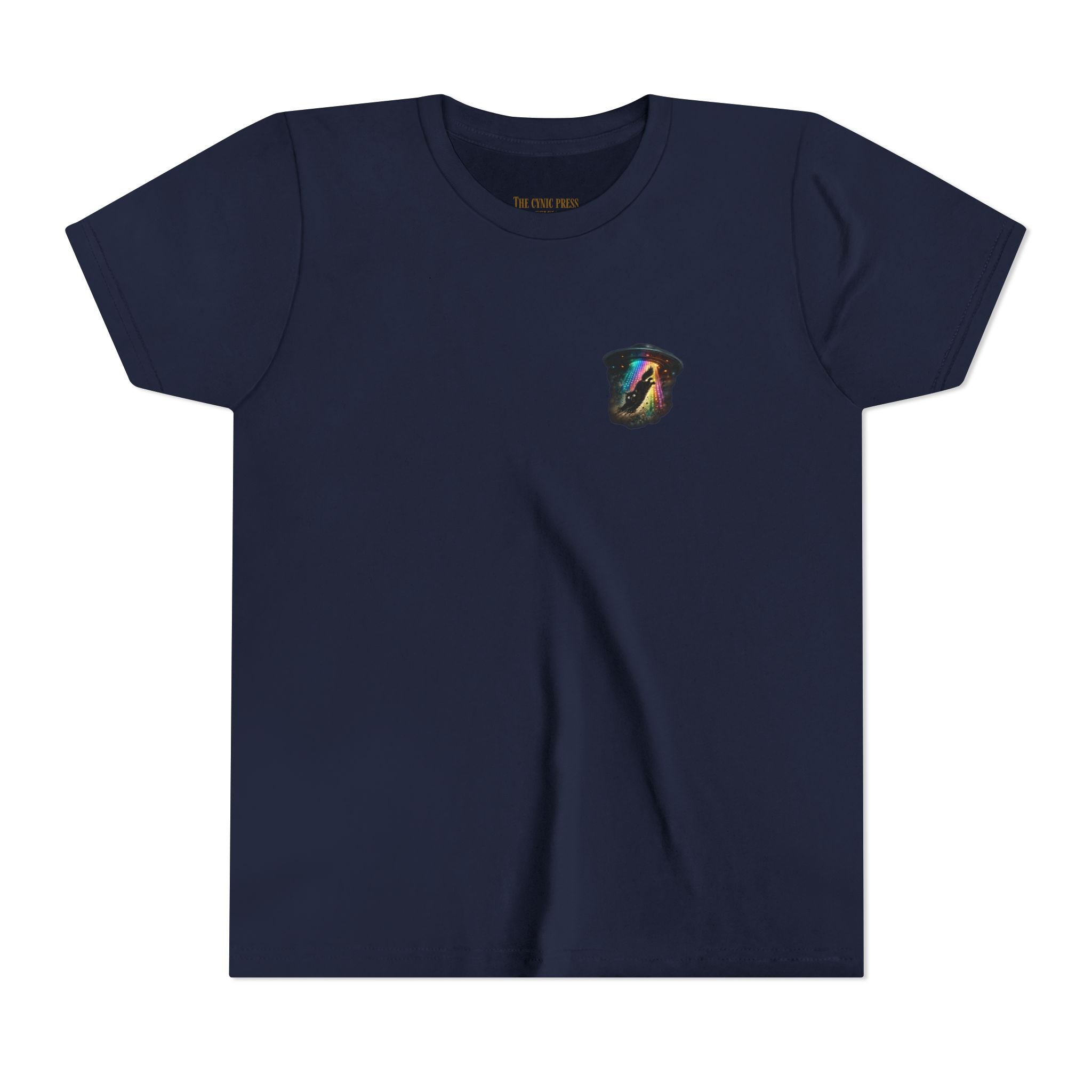 Cosmic Cruise: Jinx & Nova BMX Adventure Tee | Premium Youth Alien & Cat Graphic Shirt | Cool Kids Streetwear T-Shirt | Dual-Graphic Black T-Shirt | Youth BMX Rider Tee — Colorful Cosmic Bike Stunt T-...
