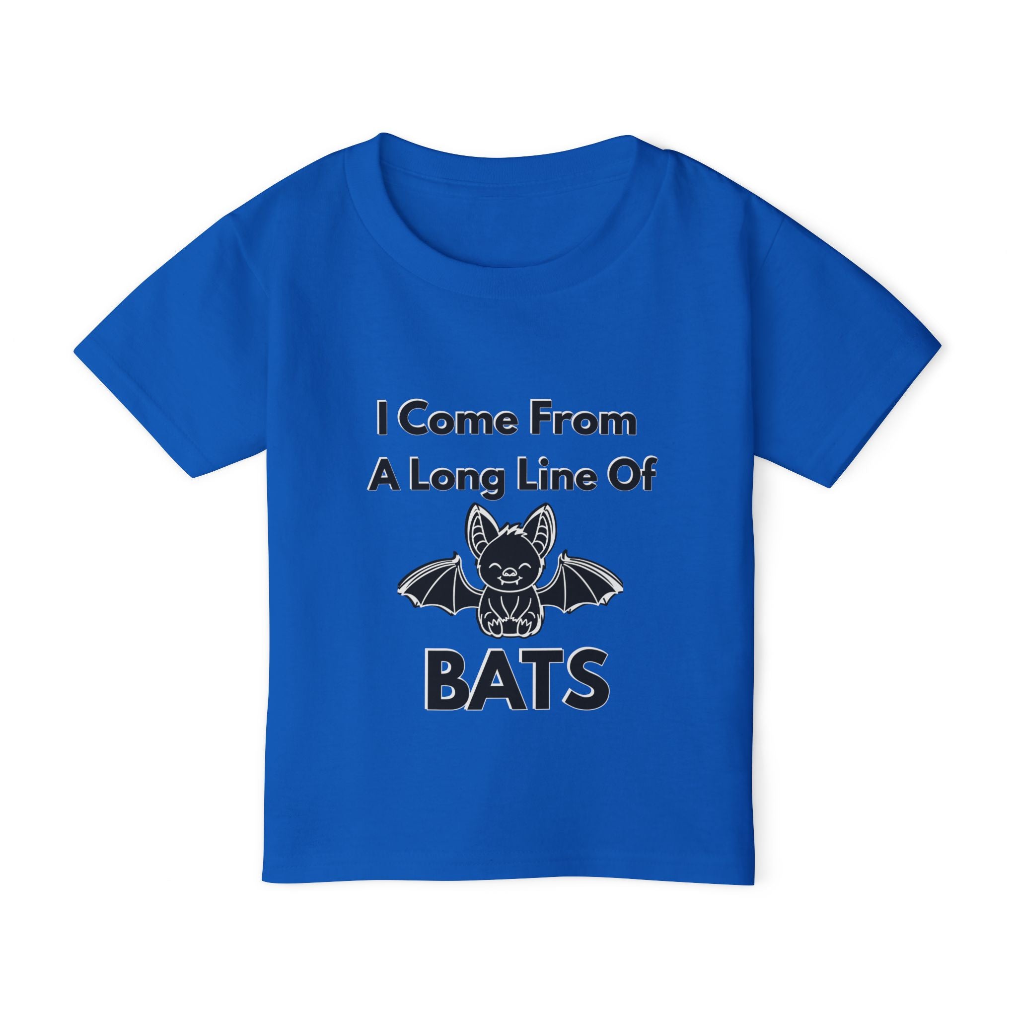 Heavy Cotton™ Toddler T-shirt, Family Matching Halloween Shirts – Crazy Old Bat, The Old Bat & Long Line of Bats – Funny Mom Grandma Kids Matching Set| kids unisex tee