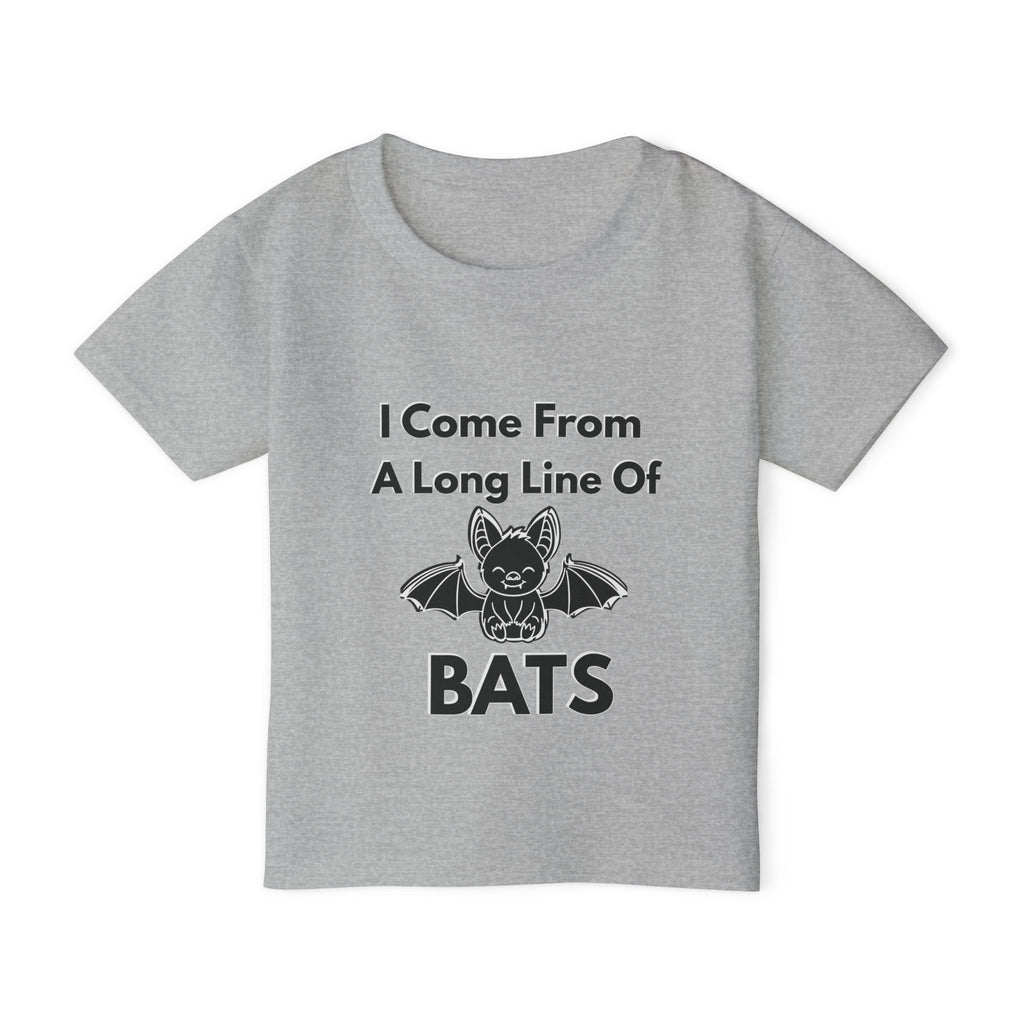 Heavy Cotton™ Toddler T-shirt, Family Matching Halloween Shirts – Crazy Old Bat, The Old Bat & Long Line of Bats – Funny Mom Grandma Kids Matching Set| kids unisex tee