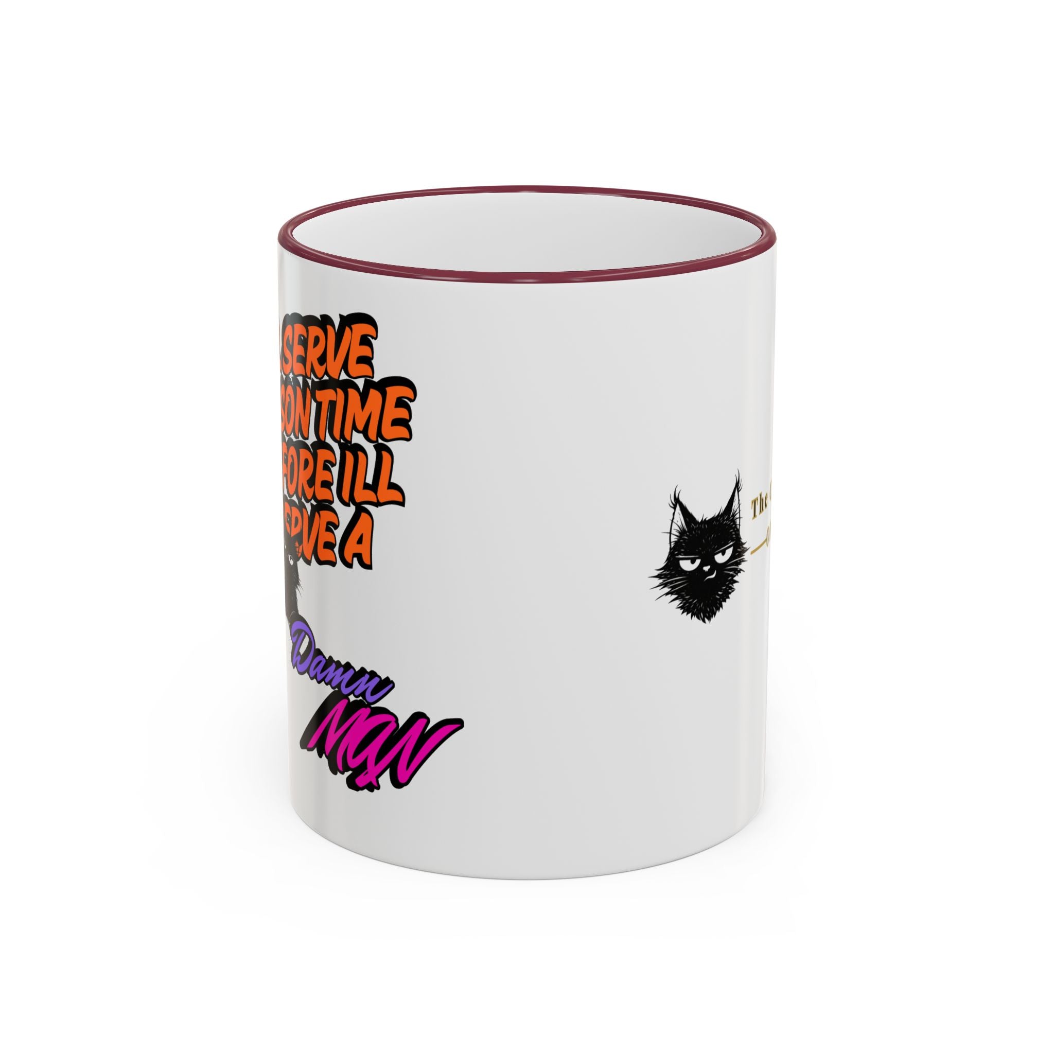 Sassy Cat Quote Accent Rim & Handle Mug | 11oz 15oz