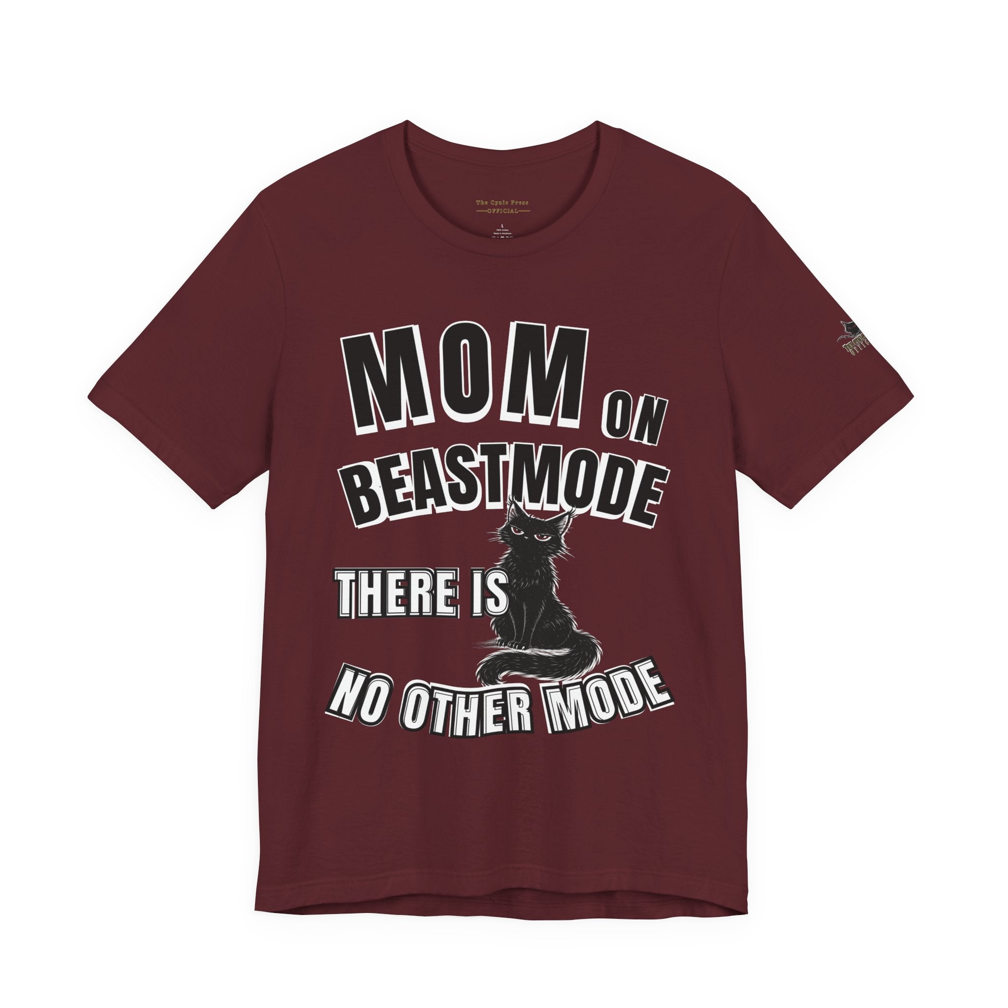 Mom on Beast Mode Shirt – Funny Cat Mom Tee – Strong Mom Graphic T-Shirt – Mother’s Day Gift Idea-Mom Tee