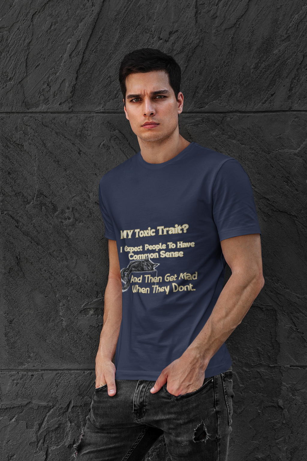 My Toxic Trait Sarcastic Cat T-Shirt | Funny Common Sense Gift