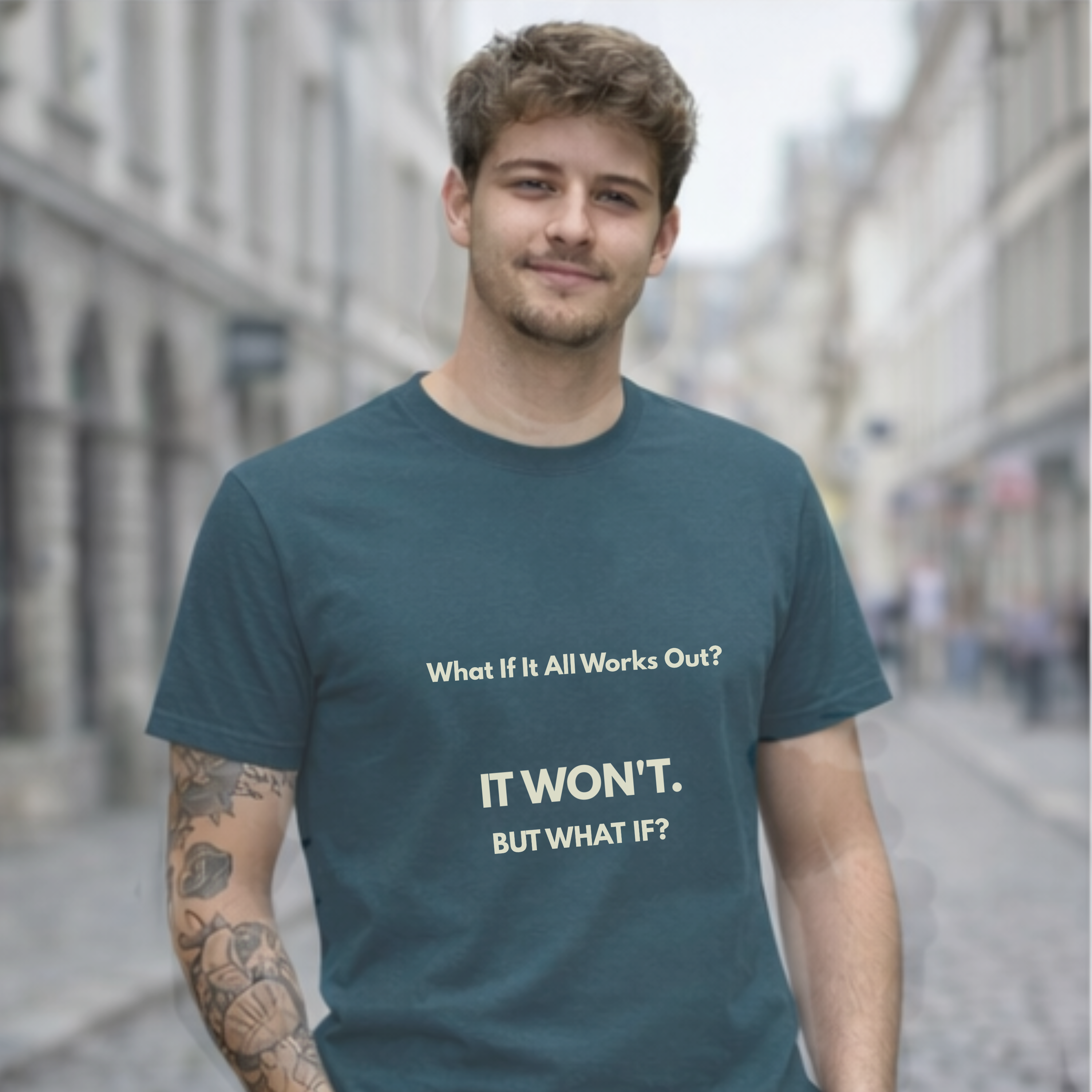 What If It All Works Out Quote T-Shirt | Funny Cynical Saying | The Cynic Press Official