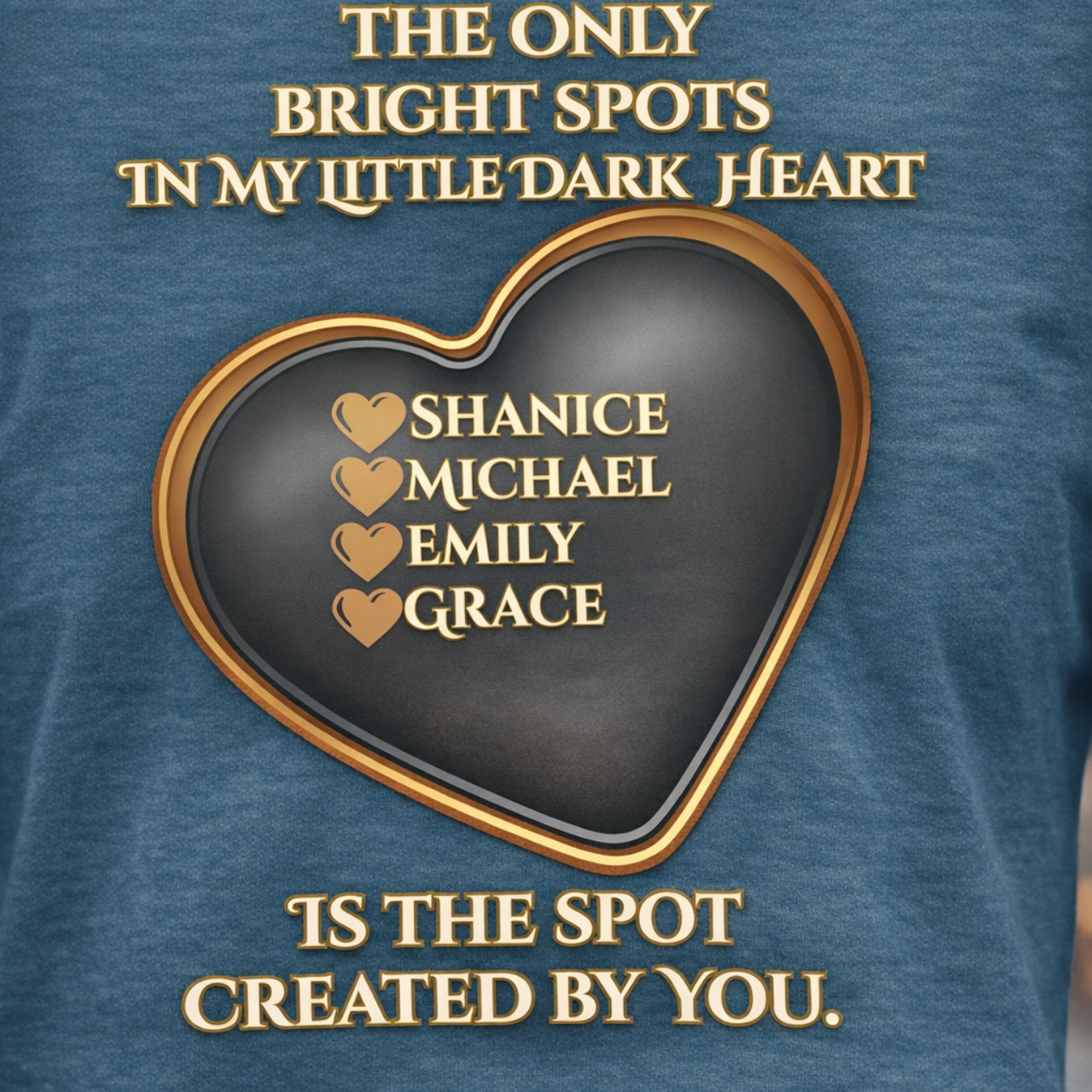 Custom Mother’s Day “Bright Spot” Tee – Add Up to 5 Names | Bella + Canvas 3001 | Personalized Mom, Grandma, Nana Gift