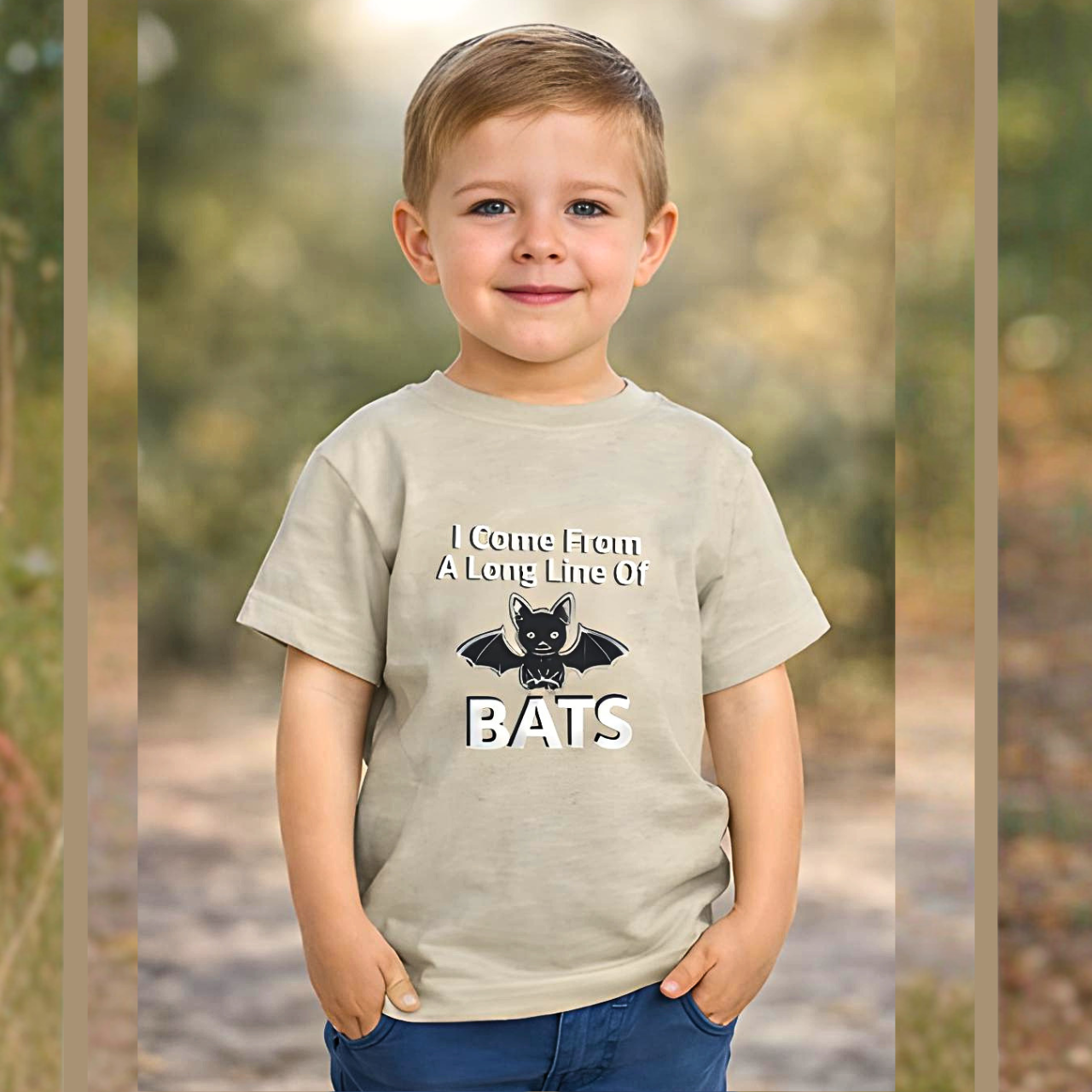 Heavy Cotton™ Toddler T-shirt, Family Matching Halloween Shirts – Crazy Old Bat, The Old Bat & Long Line of Bats – Funny Mom Grandma Kids Matching Set| kids unisex tee