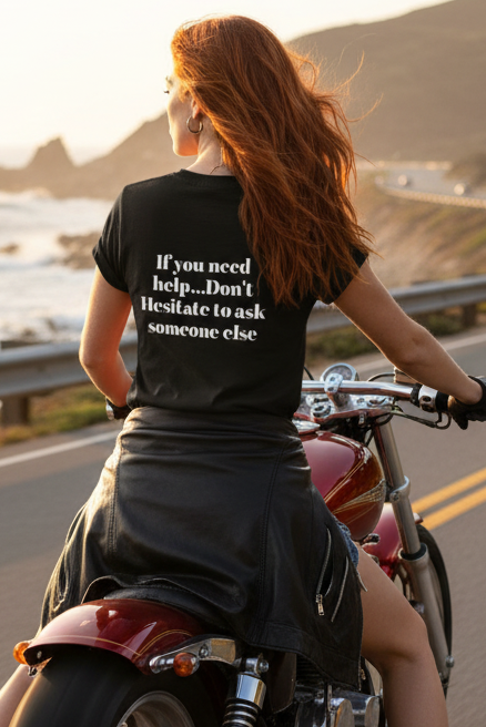 Sarcastic Introvert T-Shirt - Funny Back Print Graphic Tee - Ask Someone Else Quote Shirt, Funny Sarcastic T-Shirt, Dark Humor Tee, Unisex Graphic Tee, Snarky Gift