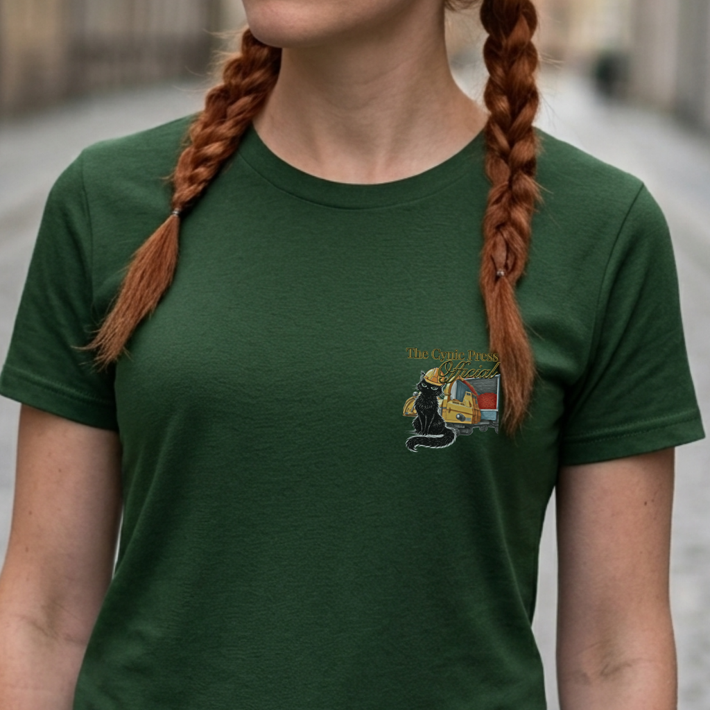 Just A Girl Wood Chipper Shirt - Funny Dark Humor T-Shirt - Sarcastic True Crime Gift - Unhinged Aesthetic Graphic Tee - Minimalist Goth Apparel