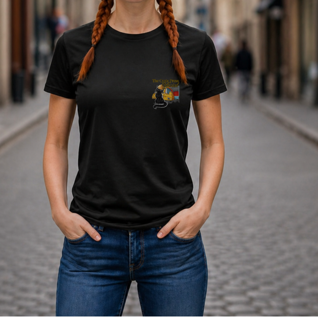 Just A Girl Wood Chipper Shirt - Funny Dark Humor T-Shirt - Sarcastic True Crime Gift - Unhinged Aesthetic Graphic Tee - Minimalist Goth Apparel