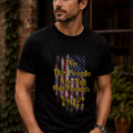 Patriotic Distressed Flag Tee - We The People Are Not Mad Enough Yet T-Shirt - Funny Political Slogan Bella Canvas Shirt