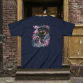 Kids Tee — Cat & Alien Friends Bike Ride with UFO Lights